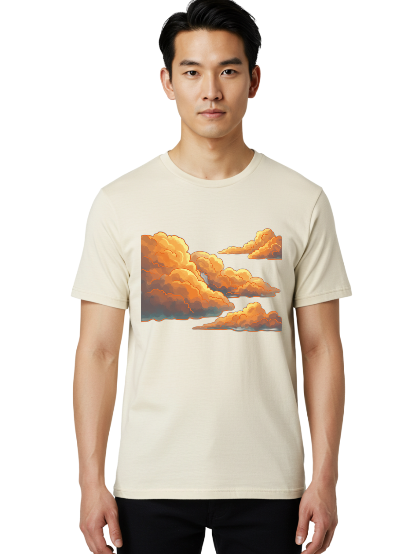 Orange-Clouds Men'S Graphic Tee, 100% Cotton, Comfortable Casual Summer Wear, Machine Washable, Vintage Camera, Old Camera, Antique Camera, Black Camera, Classic Photography, Photography Equipment, Nostalgic Device, Film Camera, Camera Art Bal002