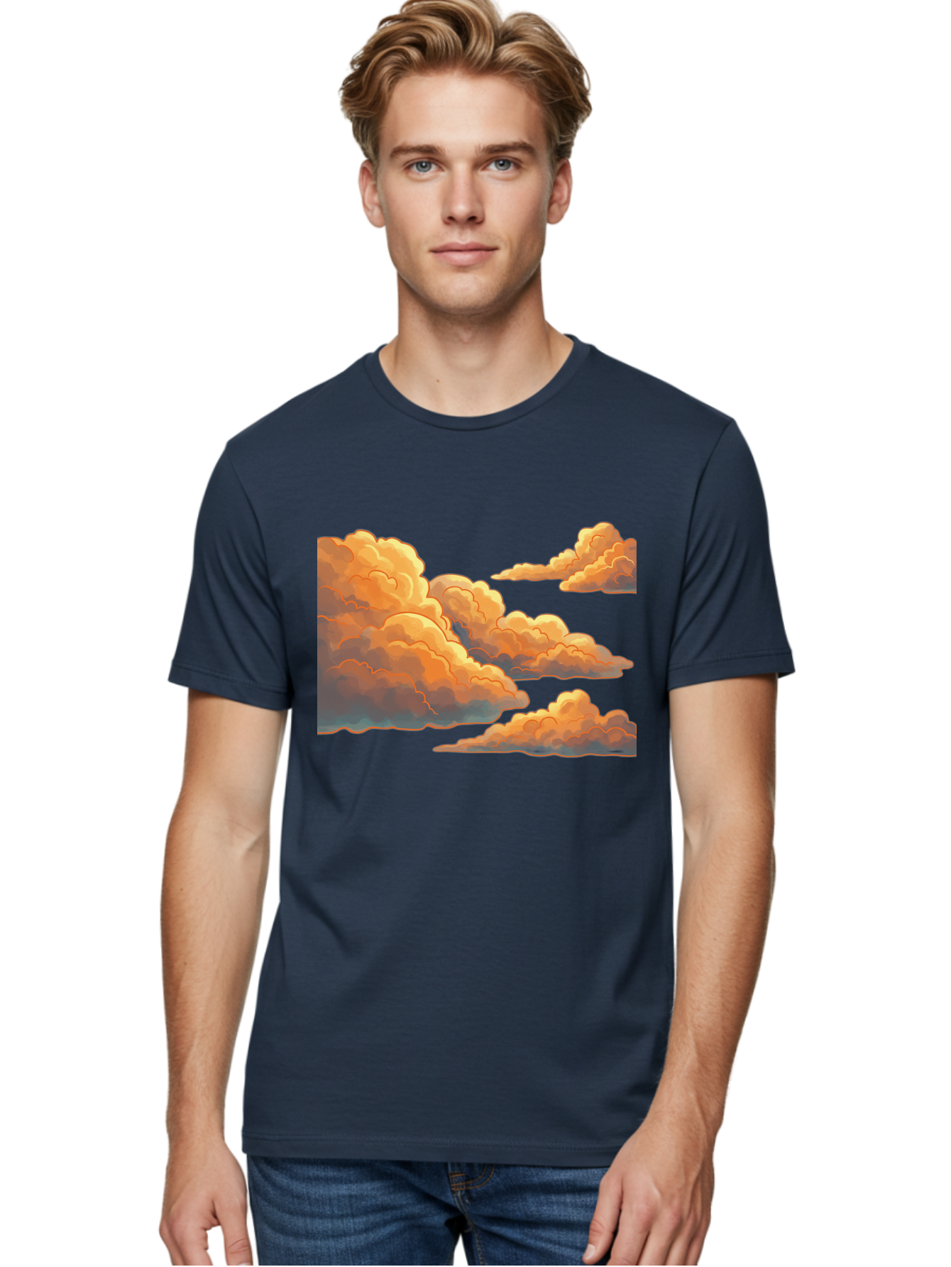 Orange-Clouds Men'S Graphic Tee, 100% Cotton, Comfortable Casual Summer Wear, Machine Washable, Vintage Camera, Old Camera, Antique Camera, Black Camera, Classic Photography, Photography Equipment, Nostalgic Device, Film Camera, Camera Art Bal002