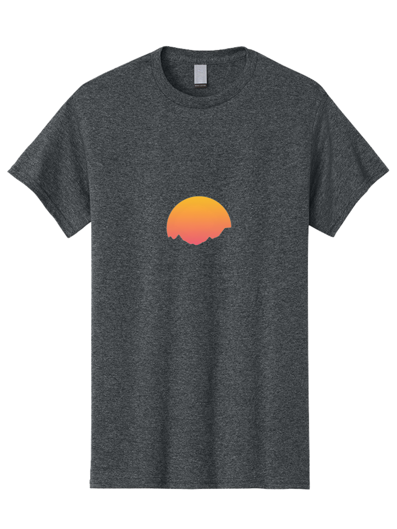 Orange-Gradient-Half-Circle Men'S Graphic Tee, 100% Cotton, Comfortable Casual Summer Wear, Machine Washable, Vintage Camera, Old Camera, Antique Camera, Black Camera, Classic Photography, Photography Equipment, Nostalgic Device, Film Camera, Bal005