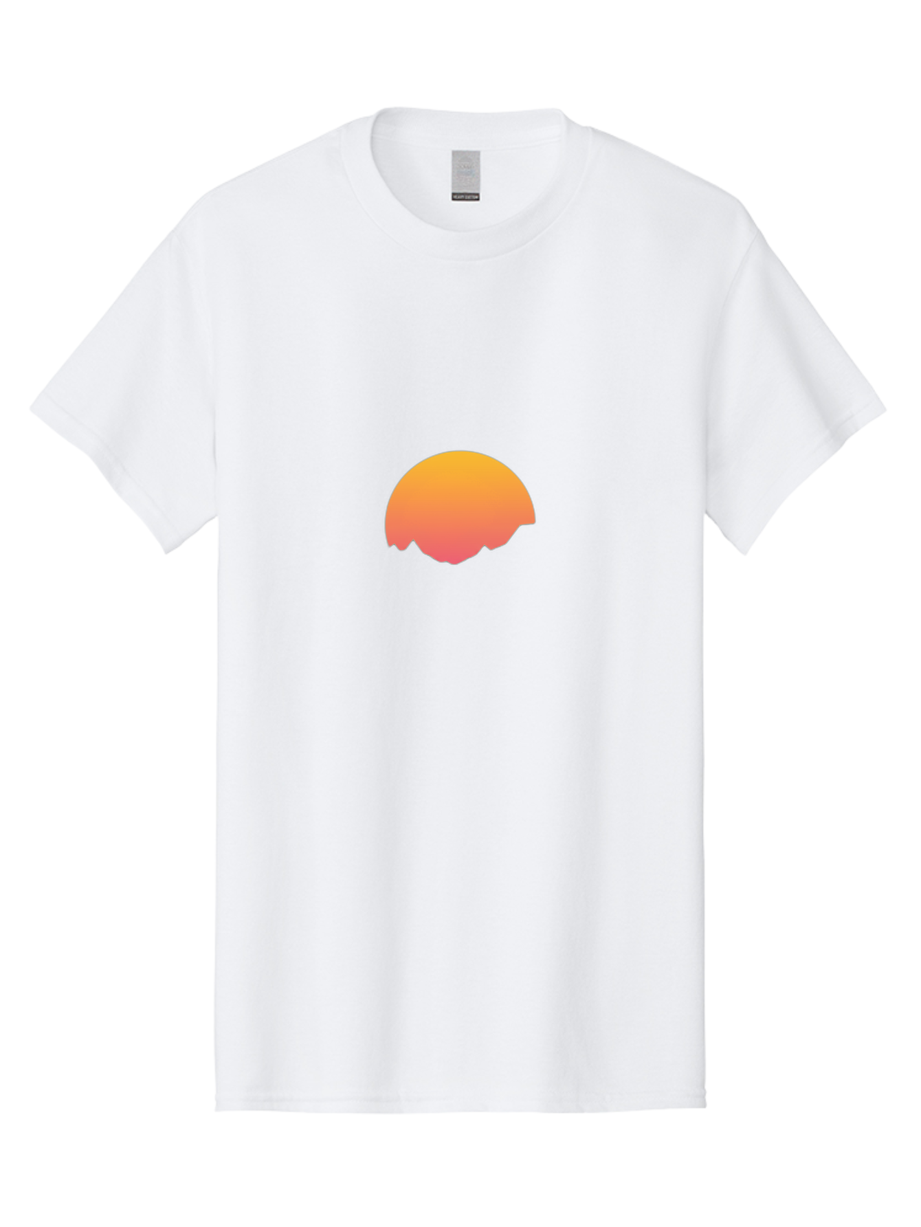 Orange-Gradient-Half-Circle Men'S Graphic Tee, 100% Cotton, Comfortable Casual Summer Wear, Machine Washable, Vintage Camera, Old Camera, Antique Camera, Black Camera, Classic Photography, Photography Equipment, Nostalgic Device, Film Camera, Bal005