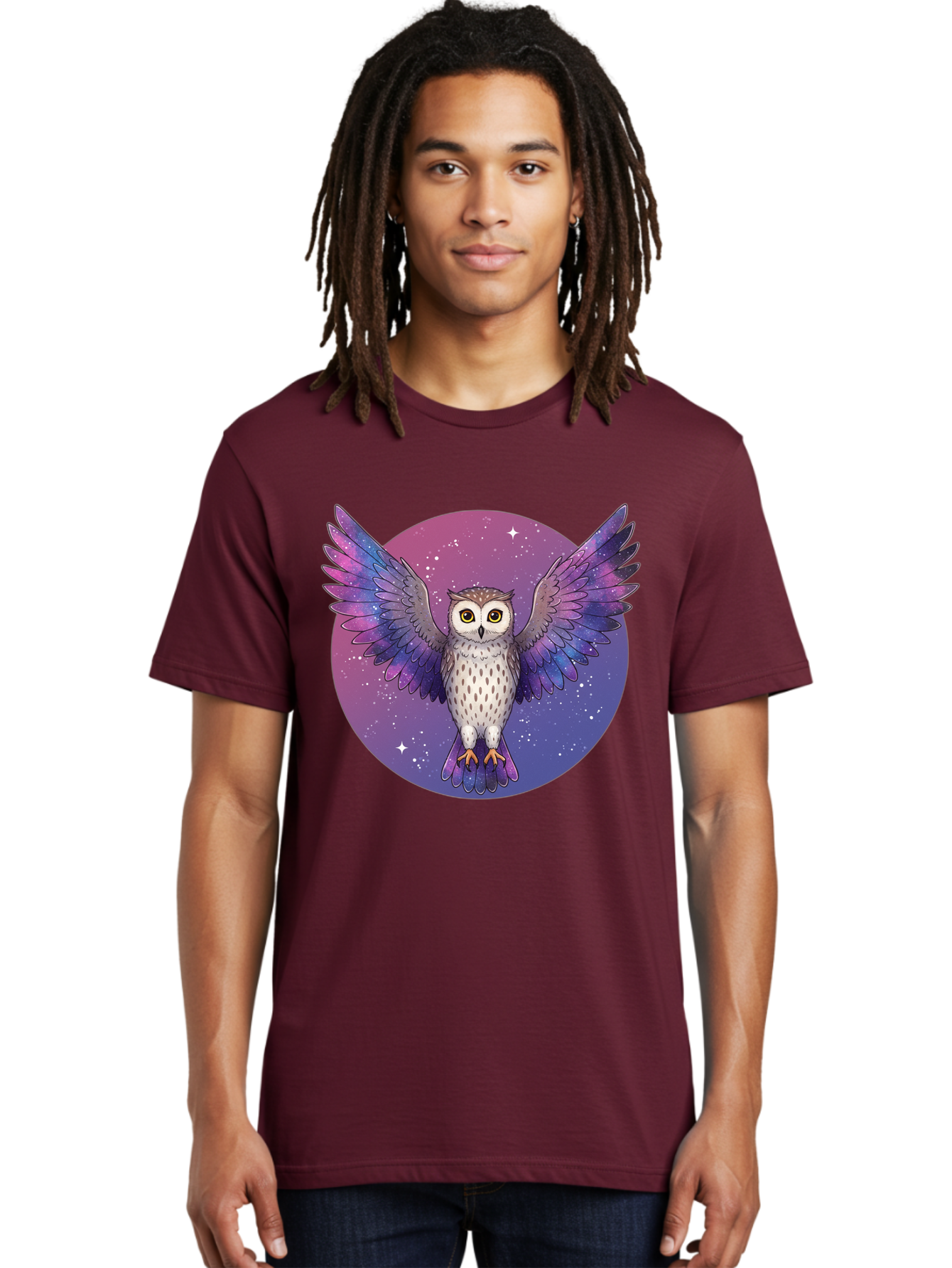 Owl-In-Space Men'S Graphic Tee, 100% Cotton, Comfortable Casual Summer Wear, Machine Washable, Vintage Camera, Old Camera, Antique Camera, Black Camera, Classic Photography, Photography Equipment, Nostalgic Device, Film Camera, Camera Art Bal021