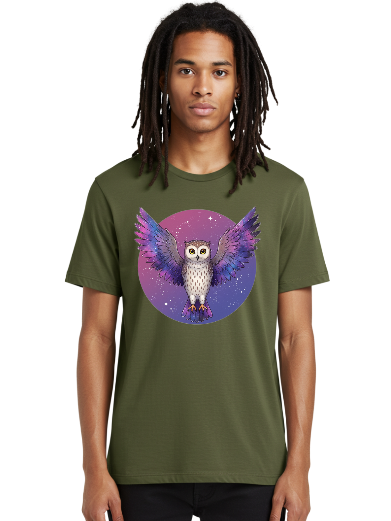 Owl-In-Space Men'S Graphic Tee, 100% Cotton, Comfortable Casual Summer Wear, Machine Washable, Vintage Camera, Old Camera, Antique Camera, Black Camera, Classic Photography, Photography Equipment, Nostalgic Device, Film Camera, Camera Art Bal021