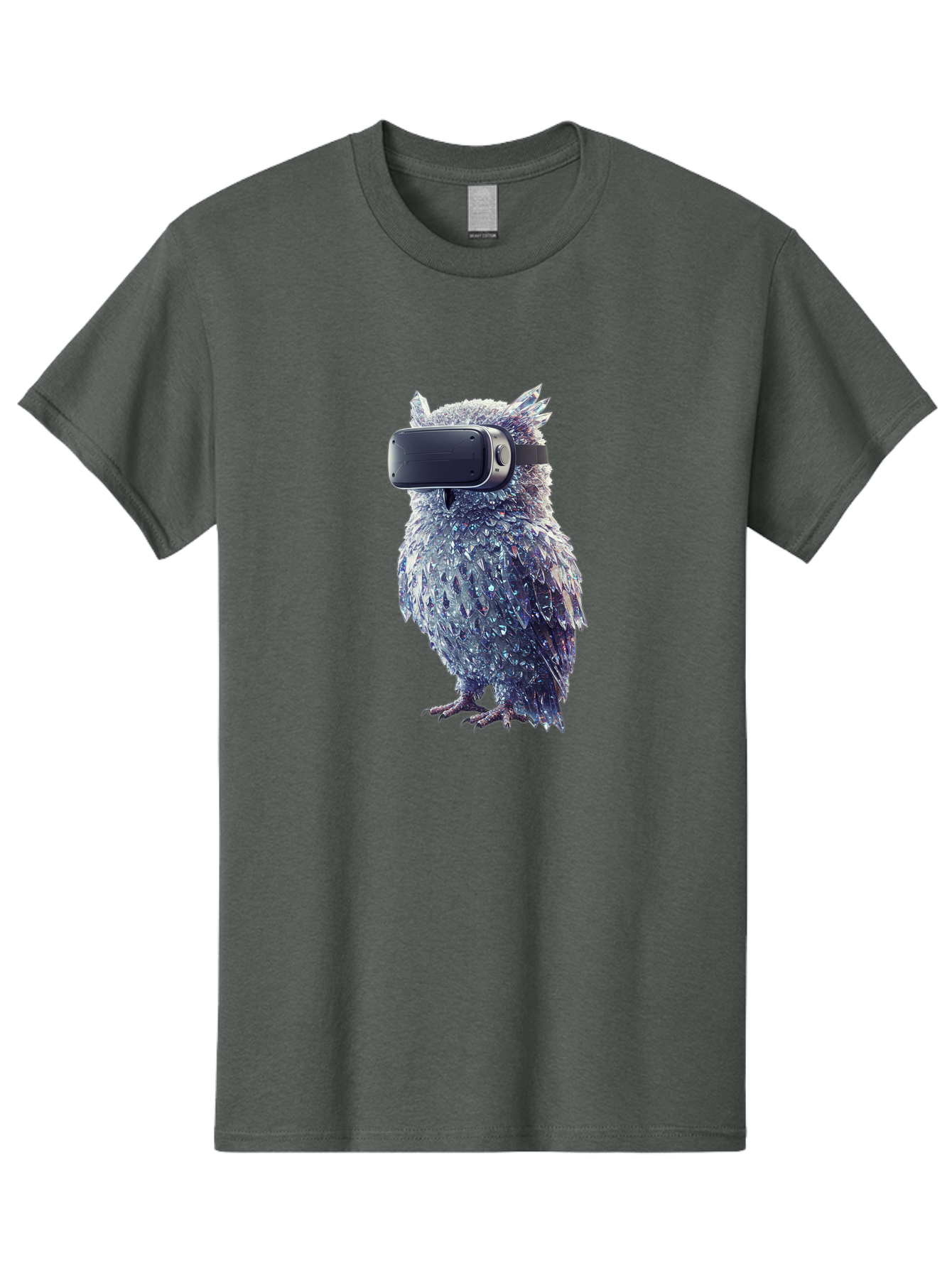 Owl-Wearing-Vr-Headset Men'S Graphic Tee, 100% Cotton, Comfortable Casual Summer Wear, Machine Washable, Vintage Camera, Old Camera, Antique Camera, Black Camera, Classic Photography, Photography Equipment, Nostalgic Device, Film Camera, Bal027