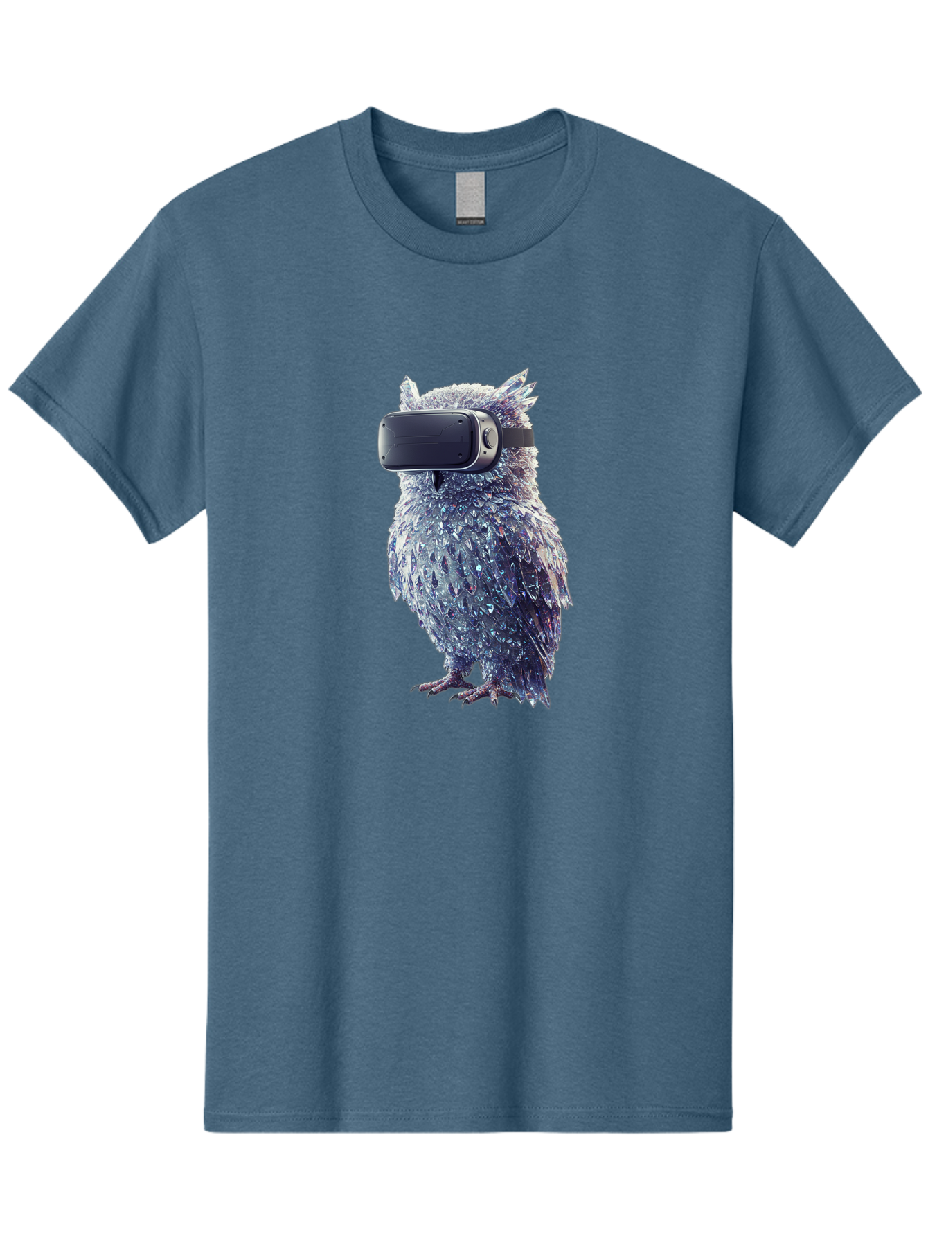 Owl-Wearing-Vr-Headset Men'S Graphic Tee, 100% Cotton, Comfortable Casual Summer Wear, Machine Washable, Vintage Camera, Old Camera, Antique Camera, Black Camera, Classic Photography, Photography Equipment, Nostalgic Device, Film Camera, Bal027