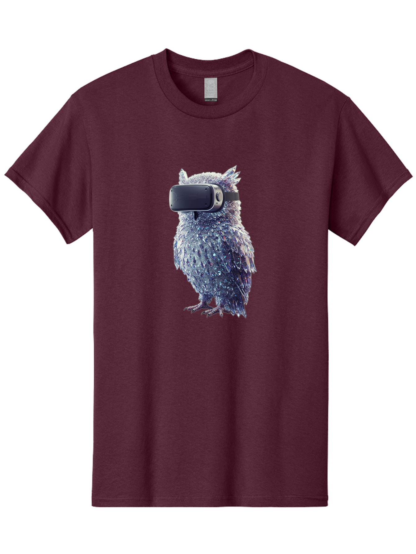 Owl-Wearing-Vr-Headset Men'S Graphic Tee, 100% Cotton, Comfortable Casual Summer Wear, Machine Washable, Vintage Camera, Old Camera, Antique Camera, Black Camera, Classic Photography, Photography Equipment, Nostalgic Device, Film Camera, Bal027