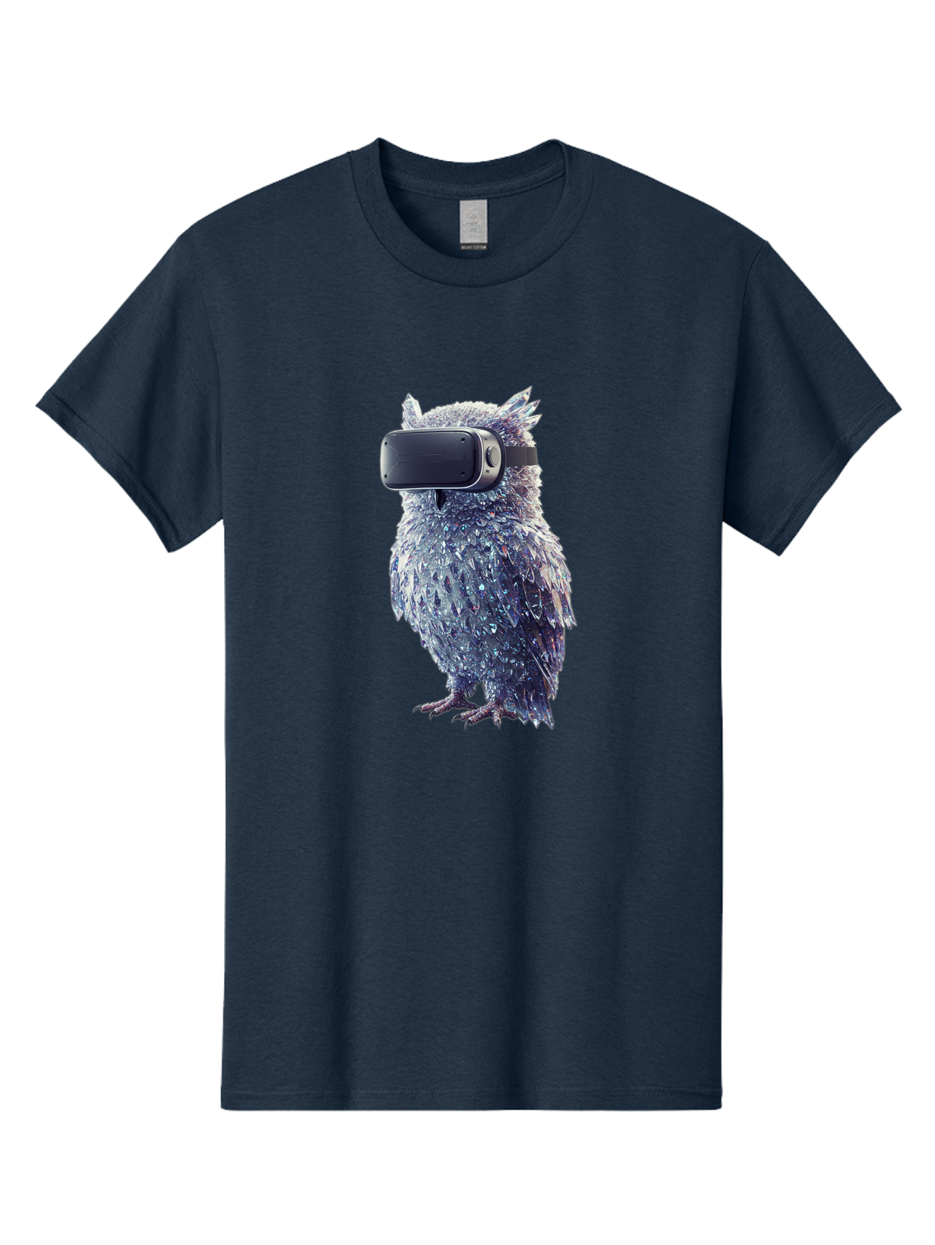 Owl-Wearing-Vr-Headset Men'S Graphic Tee, 100% Cotton, Comfortable Casual Summer Wear, Machine Washable, Vintage Camera, Old Camera, Antique Camera, Black Camera, Classic Photography, Photography Equipment, Nostalgic Device, Film Camera, Bal027