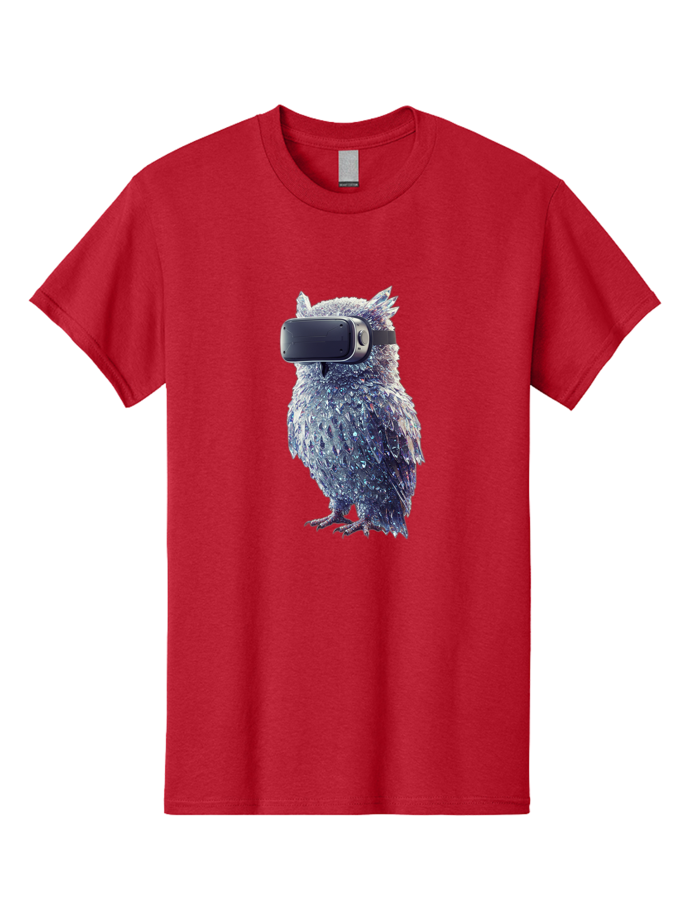 Owl-Wearing-Vr-Headset Men'S Graphic Tee, 100% Cotton, Comfortable Casual Summer Wear, Machine Washable, Vintage Camera, Old Camera, Antique Camera, Black Camera, Classic Photography, Photography Equipment, Nostalgic Device, Film Camera, Bal027