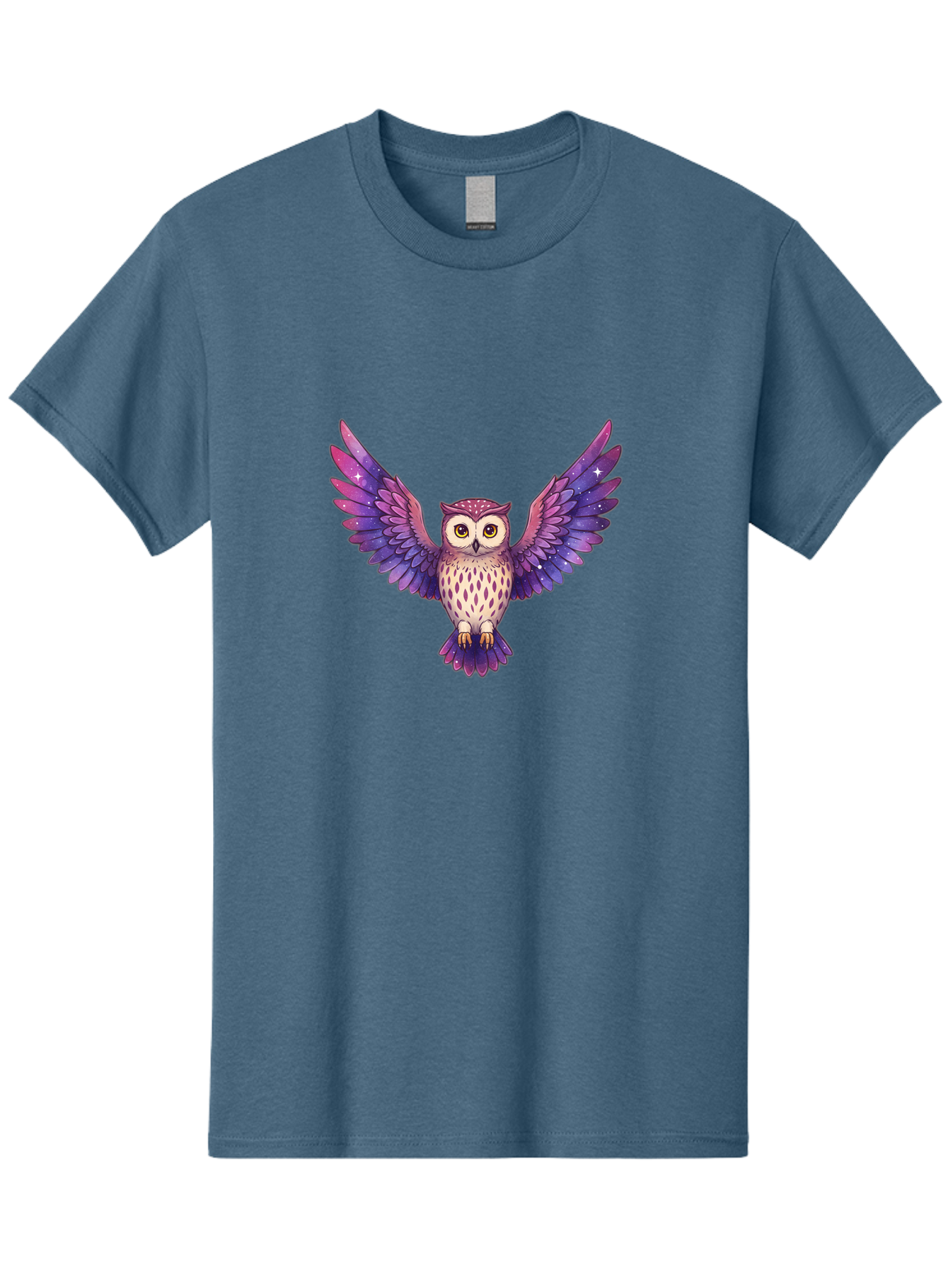 Owl-With-Galaxy-Feathers Men'S Graphic Tee, 100% Cotton, Comfortable Casual Summer Wear, Machine Washable, Vintage Camera, Old Camera, Antique Camera, Black Camera, Classic Photography, Photography Equipment, Nostalgic Device, Film Camera, Bal029