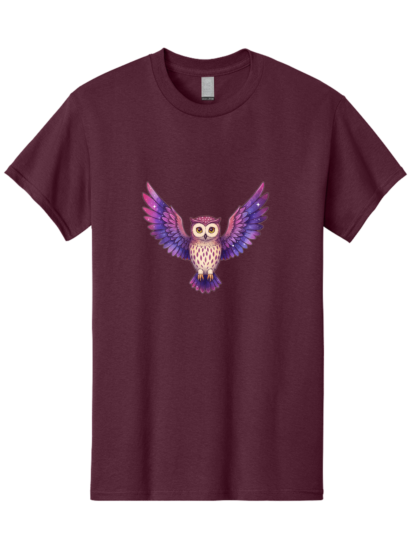 Owl-With-Galaxy-Feathers Men'S Graphic Tee, 100% Cotton, Comfortable Casual Summer Wear, Machine Washable, Vintage Camera, Old Camera, Antique Camera, Black Camera, Classic Photography, Photography Equipment, Nostalgic Device, Film Camera, Bal029