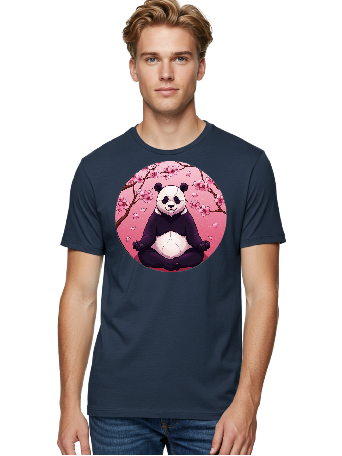 Panda-Meditation-Kawaii Men'S Graphic Tee, 100% Cotton, Comfortable Casual Summer Wear, Machine Washable, Vintage Camera, Old Camera, Antique Camera, Black Camera, Classic Photography, Photography Equipment, Nostalgic Device, Film Camera, Bal046