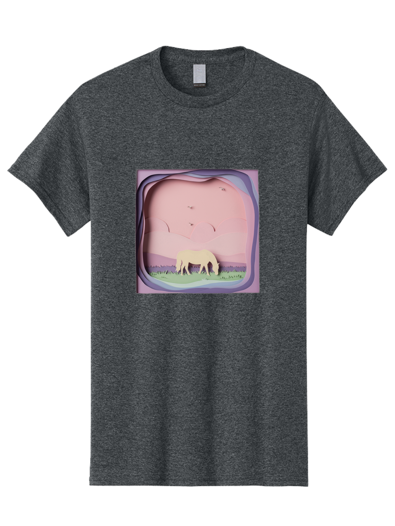 Paper-Cut-Horse Men'S Graphic Tee, 100% Cotton, Comfortable Casual Summer Wear, Machine Washable, Vintage Camera, Old Camera, Antique Camera, Black Camera, Classic Photography, Photography Equipment, Nostalgic Device, Film Camera, Camera Art Bal049