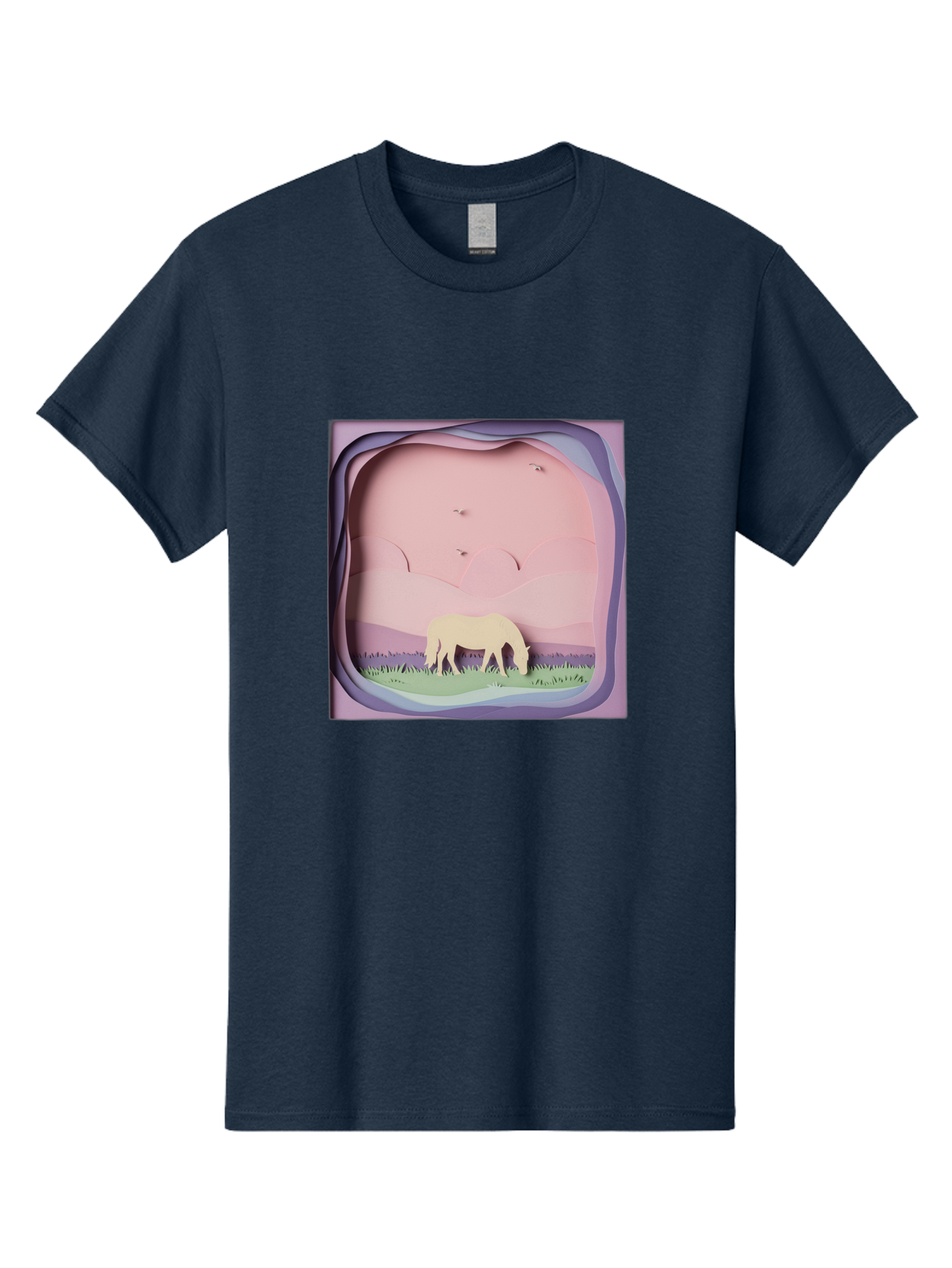 Paper-Cut-Horse Men'S Graphic Tee, 100% Cotton, Comfortable Casual Summer Wear, Machine Washable, Vintage Camera, Old Camera, Antique Camera, Black Camera, Classic Photography, Photography Equipment, Nostalgic Device, Film Camera, Camera Art Bal049