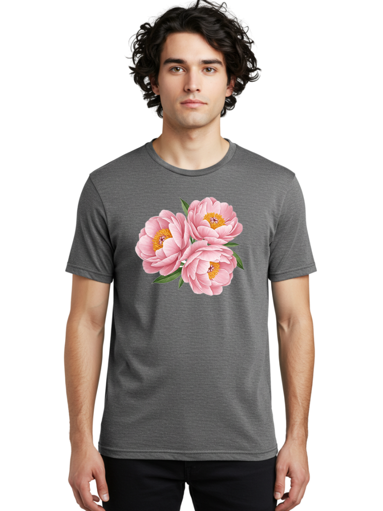 Peonies Men'S Graphic Tee, 100% Cotton, Comfortable Casual Summer Wear, Machine Washable, Vintage Camera, Old Camera, Antique Camera, Black Camera, Classic Photography, Photography Equipment, Nostalgic Device, Film Camera, Camera Art Bal071