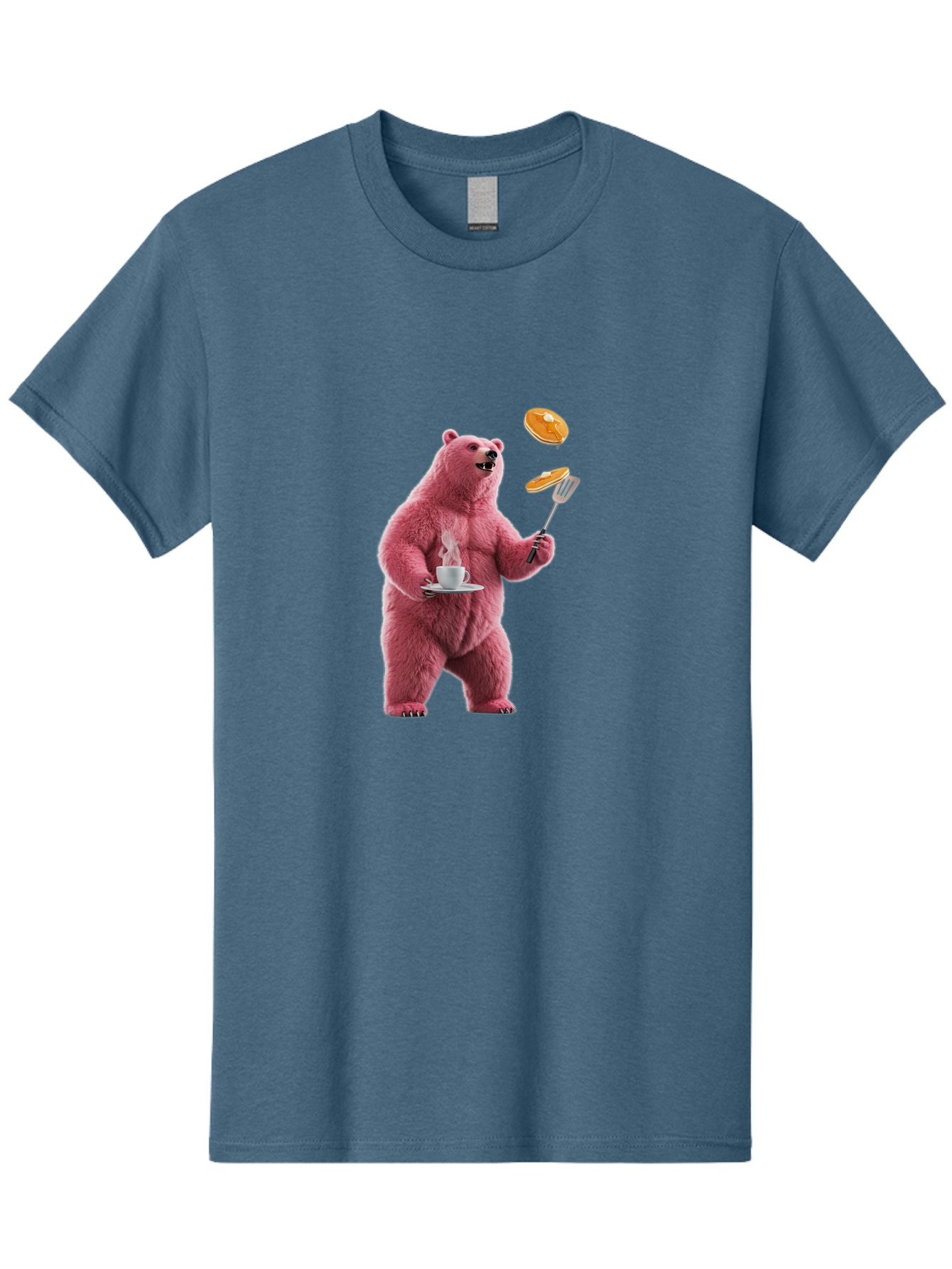 Pink-Bear-Cooking-Pancakes Men'S Graphic Tee, 100% Cotton, Comfortable Casual Summer Wear, Machine Washable, Vintage Camera, Old Camera, Antique Camera, Black Camera, Classic Photography, Photography Equipment, Nostalgic Device, Film Camera, Bal077