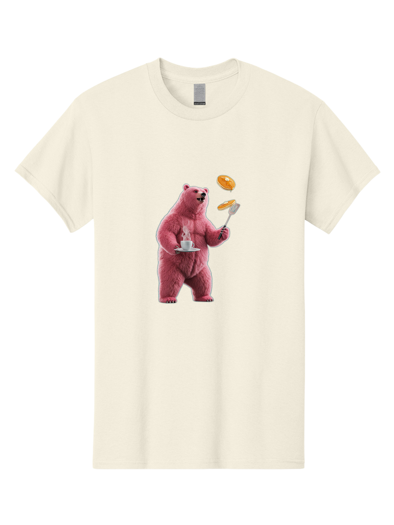 Pink-Bear-Cooking-Pancakes Men'S Graphic Tee, 100% Cotton, Comfortable Casual Summer Wear, Machine Washable, Vintage Camera, Old Camera, Antique Camera, Black Camera, Classic Photography, Photography Equipment, Nostalgic Device, Film Camera, Bal077