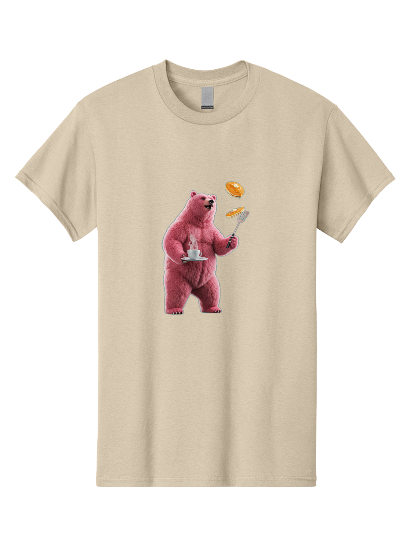 Pink-Bear-Cooking-Pancakes Men'S Graphic Tee, 100% Cotton, Comfortable Casual Summer Wear, Machine Washable, Vintage Camera, Old Camera, Antique Camera, Black Camera, Classic Photography, Photography Equipment, Nostalgic Device, Film Camera, Bal077