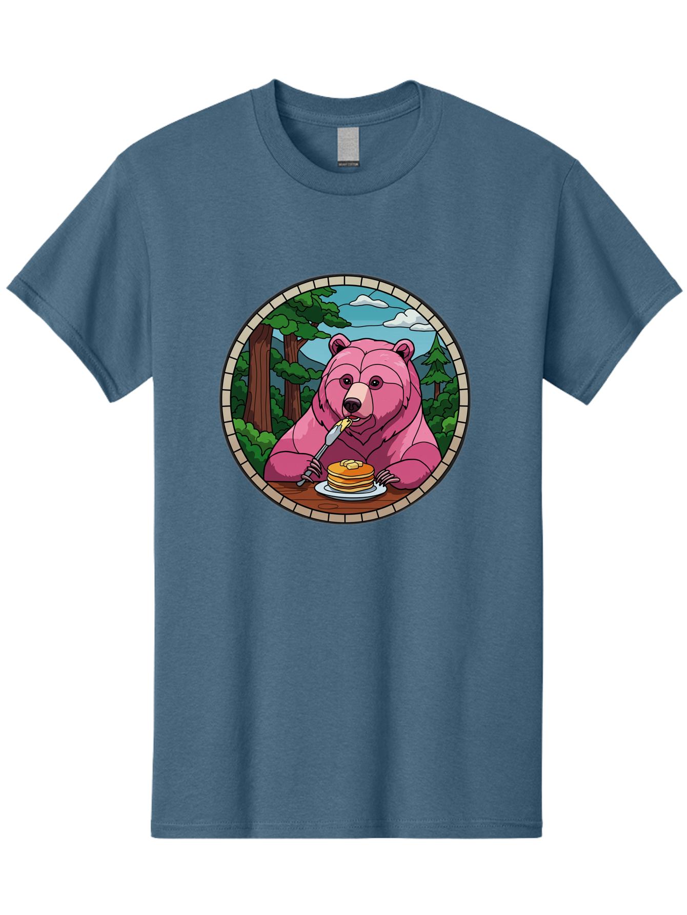 Pink-Bear-Eating-Pancakes Men'S Graphic Tee, 100% Cotton, Comfortable Casual Summer Wear, Machine Washable, Vintage Camera, Old Camera, Antique Camera, Black Camera, Classic Photography, Photography Equipment, Nostalgic Device, Film Camera, Bal078