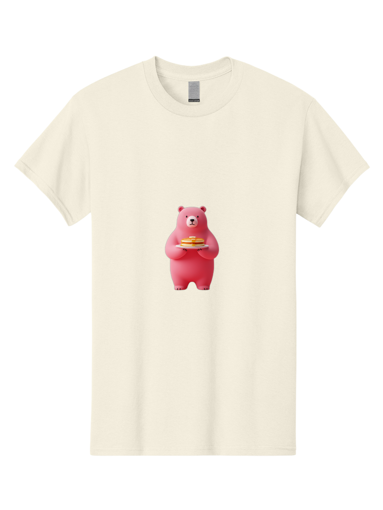 Pink-Bear-Holding-Pancakes Men'S Graphic Tee, 100% Cotton, Comfortable Casual Summer Wear, Machine Washable, Vintage Camera, Old Camera, Antique Camera, Black Camera, Classic Photography, Photography Equipment, Nostalgic Device, Film Camera, Bal079