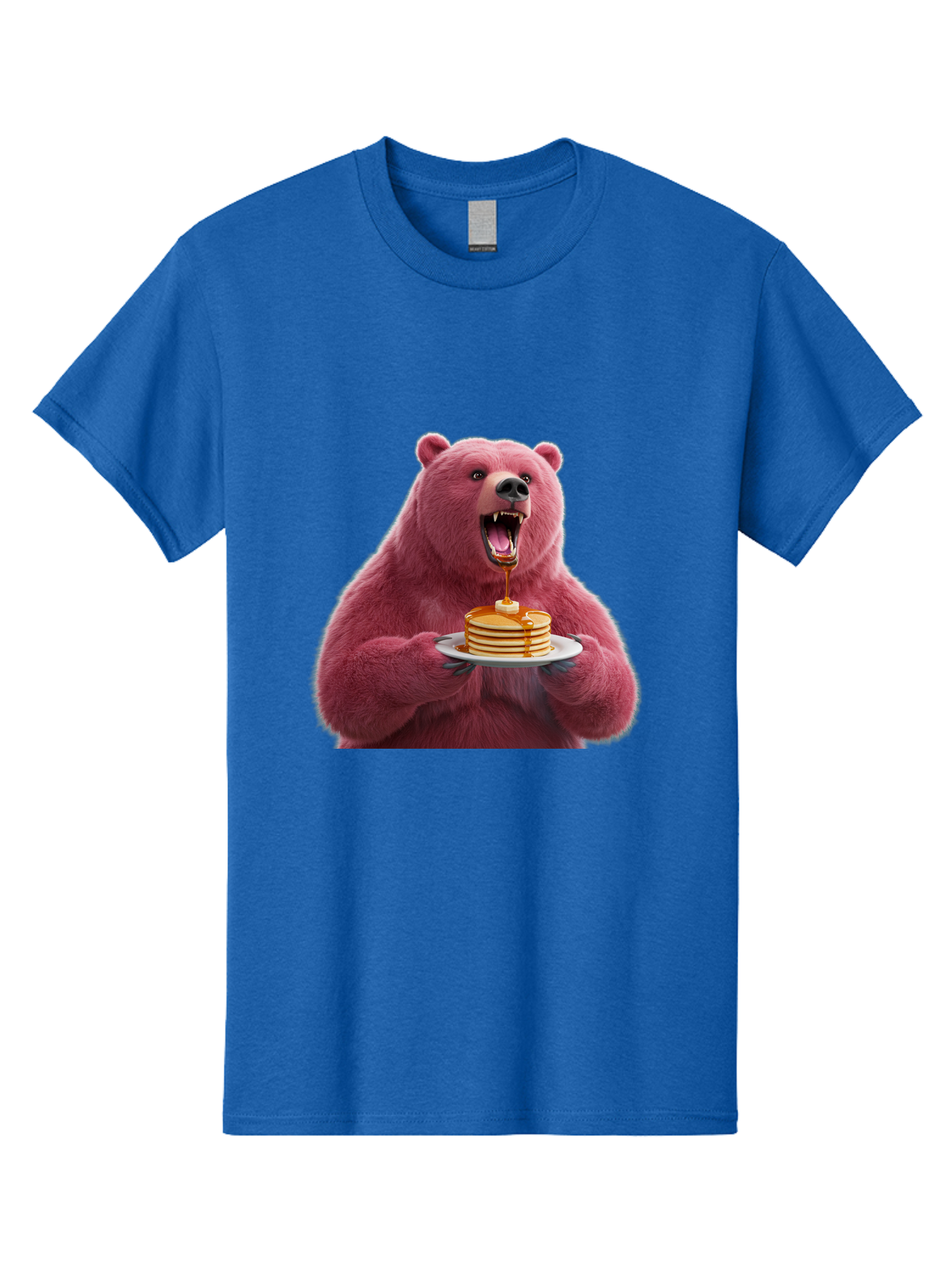 Pink-Bear-Pancakes-1 Men'S Graphic Tee, 100% Cotton, Comfortable Casual Summer Wear, Machine Washable, Vintage Camera, Old Camera, Antique Camera, Black Camera, Classic Photography, Photography Equipment, Nostalgic Device, Film Camera, Bal080