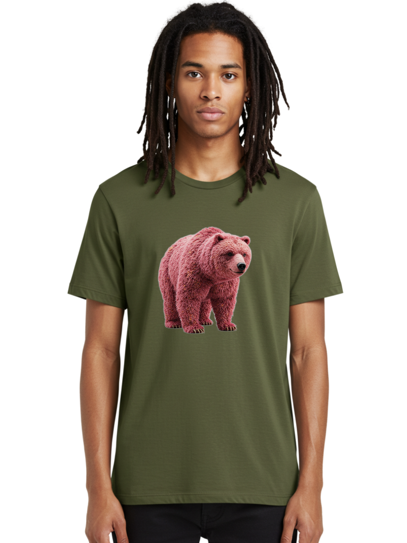 Pink-Bear Men'S Graphic Tee, 100% Cotton, Comfortable Casual Summer Wear, Machine Washable, Vintage Camera, Old Camera, Antique Camera, Black Camera, Classic Photography, Photography Equipment, Nostalgic Device, Film Camera, Camera Art Bal082