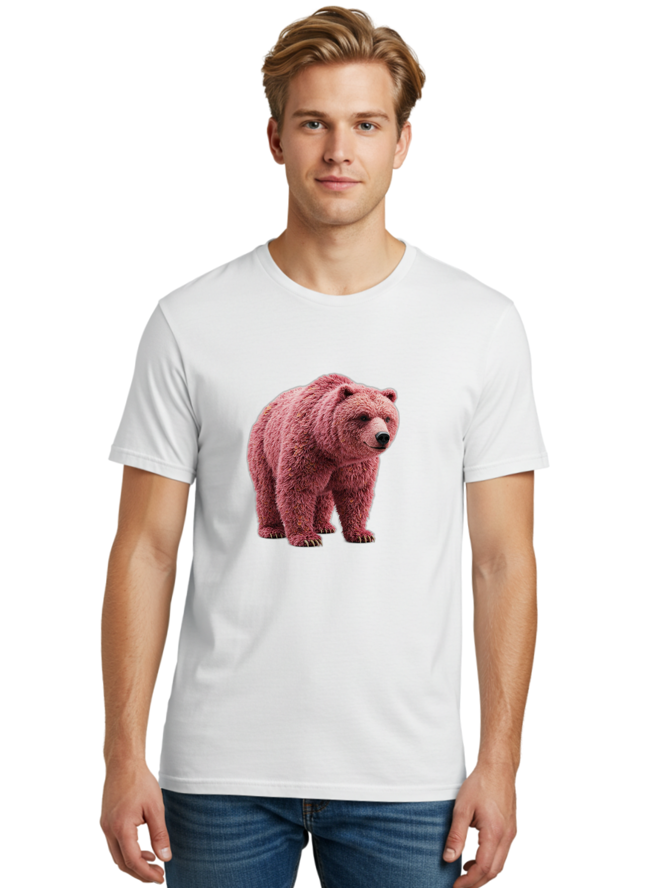 Pink-Bear Men'S Graphic Tee, 100% Cotton, Comfortable Casual Summer Wear, Machine Washable, Vintage Camera, Old Camera, Antique Camera, Black Camera, Classic Photography, Photography Equipment, Nostalgic Device, Film Camera, Camera Art Bal082