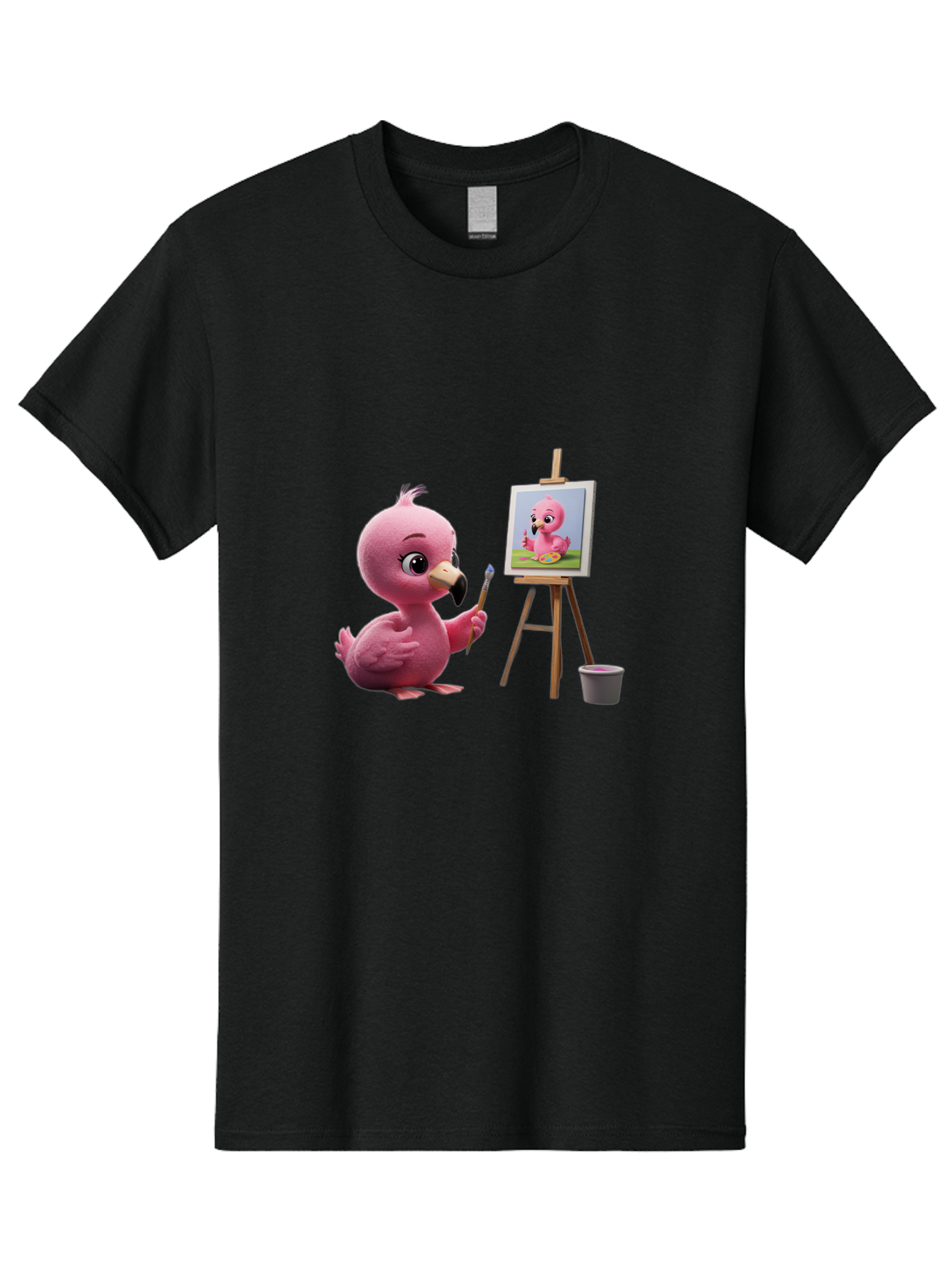 Pink-Bird-Painting Men'S Graphic Tee, 100% Cotton, Comfortable Casual Summer Wear, Machine Washable, Vintage Camera, Old Camera, Antique Camera, Black Camera, Classic Photography, Photography Equipment, Nostalgic Device, Film Camera, Bal083