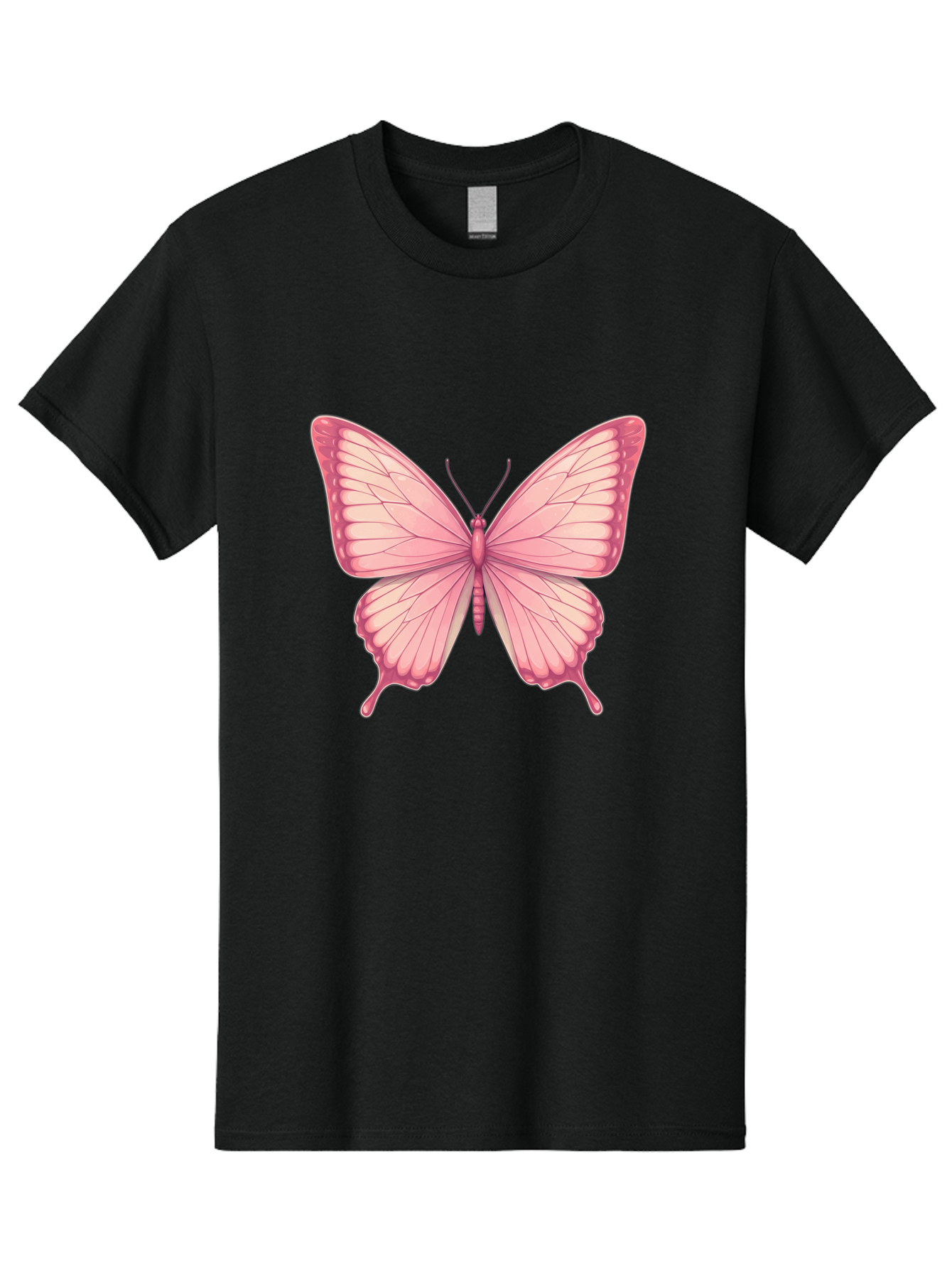 Pink-Butterfly-2 Men'S Graphic Tee, 100% Cotton, Comfortable Casual Summer Wear, Machine Washable, Vintage Camera, Old Camera, Antique Camera, Black Camera, Classic Photography, Photography Equipment, Nostalgic Device, Film Camera, Camera Art Bal087