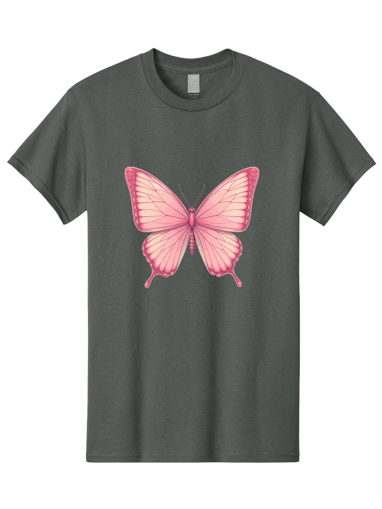 Pink-Butterfly-2 Men'S Graphic Tee, 100% Cotton, Comfortable Casual Summer Wear, Machine Washable, Vintage Camera, Old Camera, Antique Camera, Black Camera, Classic Photography, Photography Equipment, Nostalgic Device, Film Camera, Camera Art Bal087
