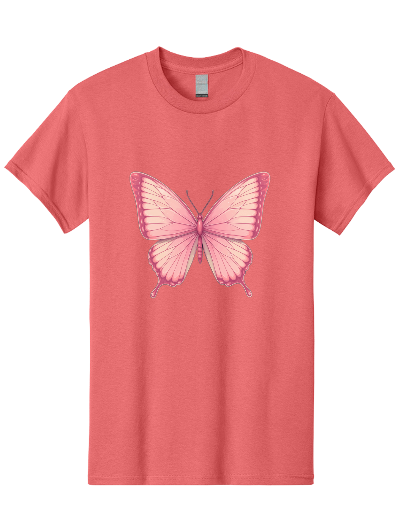 Pink-Butterfly-2 Men'S Graphic Tee, 100% Cotton, Comfortable Casual Summer Wear, Machine Washable, Vintage Camera, Old Camera, Antique Camera, Black Camera, Classic Photography, Photography Equipment, Nostalgic Device, Film Camera, Camera Art Bal087