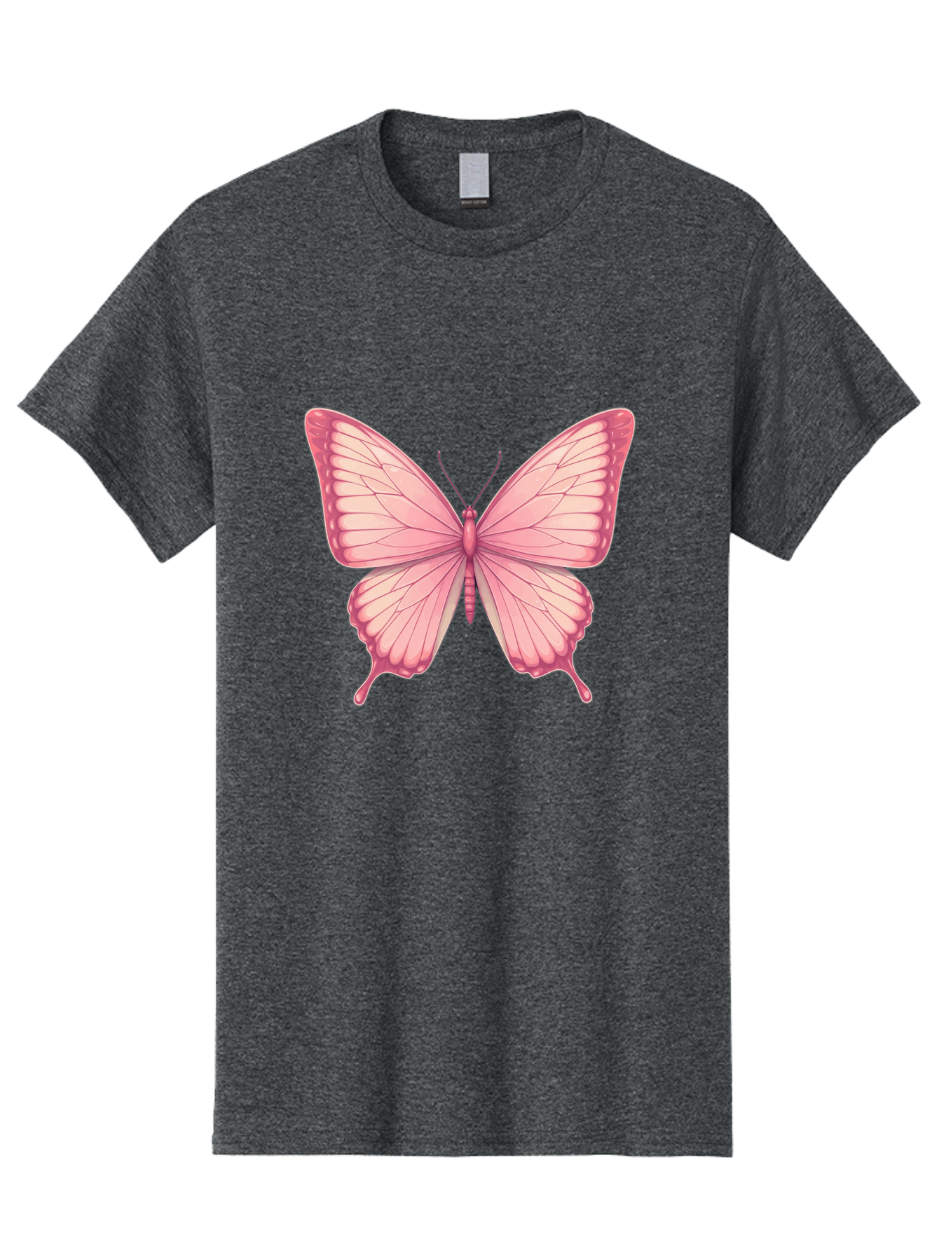 Pink-Butterfly-2 Men'S Graphic Tee, 100% Cotton, Comfortable Casual Summer Wear, Machine Washable, Vintage Camera, Old Camera, Antique Camera, Black Camera, Classic Photography, Photography Equipment, Nostalgic Device, Film Camera, Camera Art Bal087