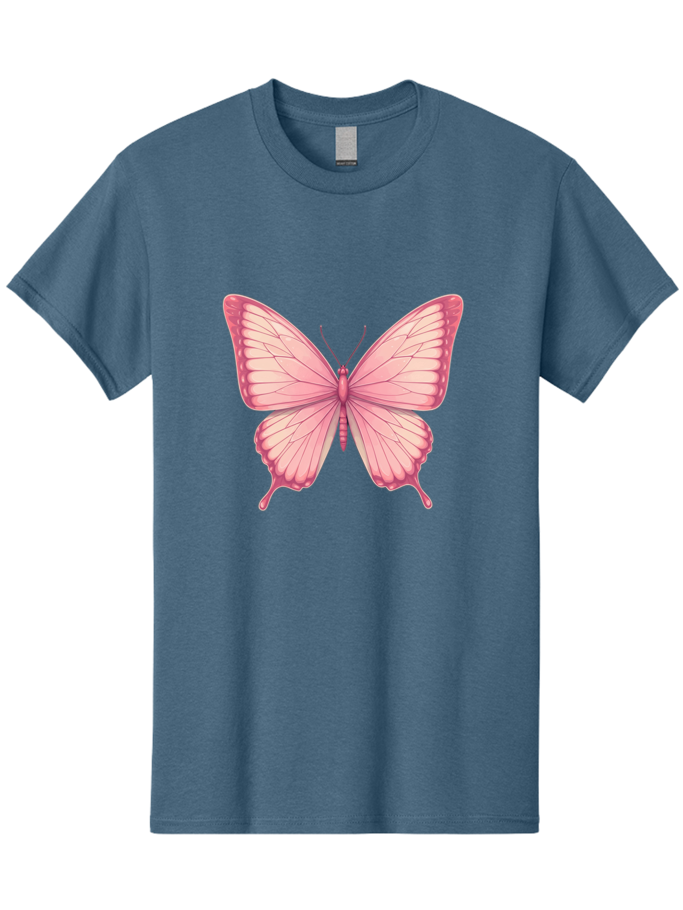 Pink-Butterfly-2 Men'S Graphic Tee, 100% Cotton, Comfortable Casual Summer Wear, Machine Washable, Vintage Camera, Old Camera, Antique Camera, Black Camera, Classic Photography, Photography Equipment, Nostalgic Device, Film Camera, Camera Art Bal087