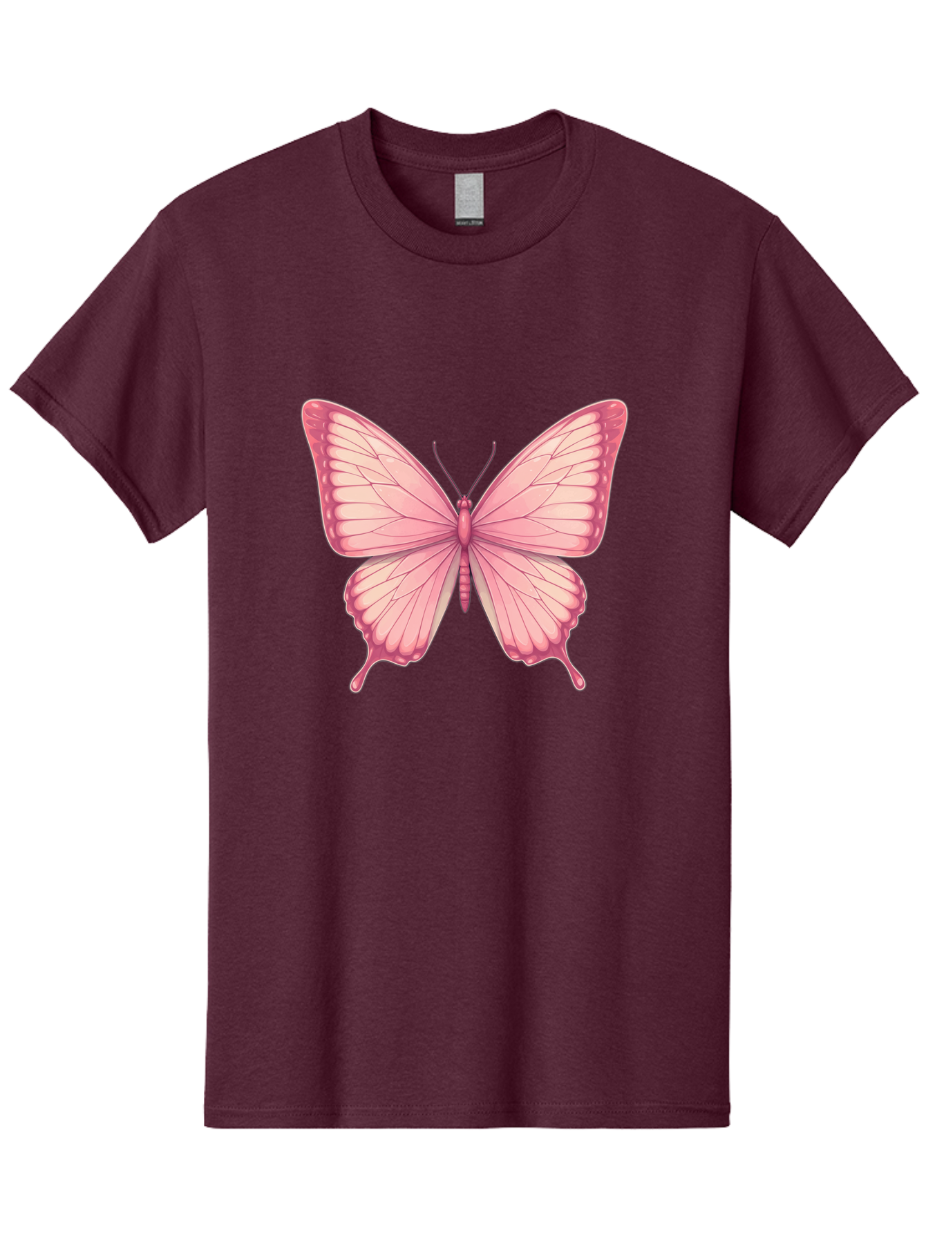 Pink-Butterfly-2 Men'S Graphic Tee, 100% Cotton, Comfortable Casual Summer Wear, Machine Washable, Vintage Camera, Old Camera, Antique Camera, Black Camera, Classic Photography, Photography Equipment, Nostalgic Device, Film Camera, Camera Art Bal087