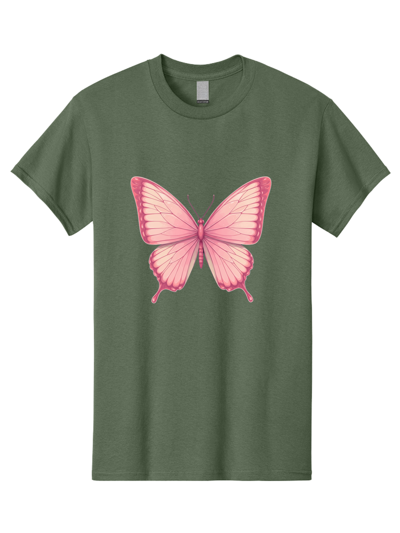 Pink-Butterfly-2 Men'S Graphic Tee, 100% Cotton, Comfortable Casual Summer Wear, Machine Washable, Vintage Camera, Old Camera, Antique Camera, Black Camera, Classic Photography, Photography Equipment, Nostalgic Device, Film Camera, Camera Art Bal087