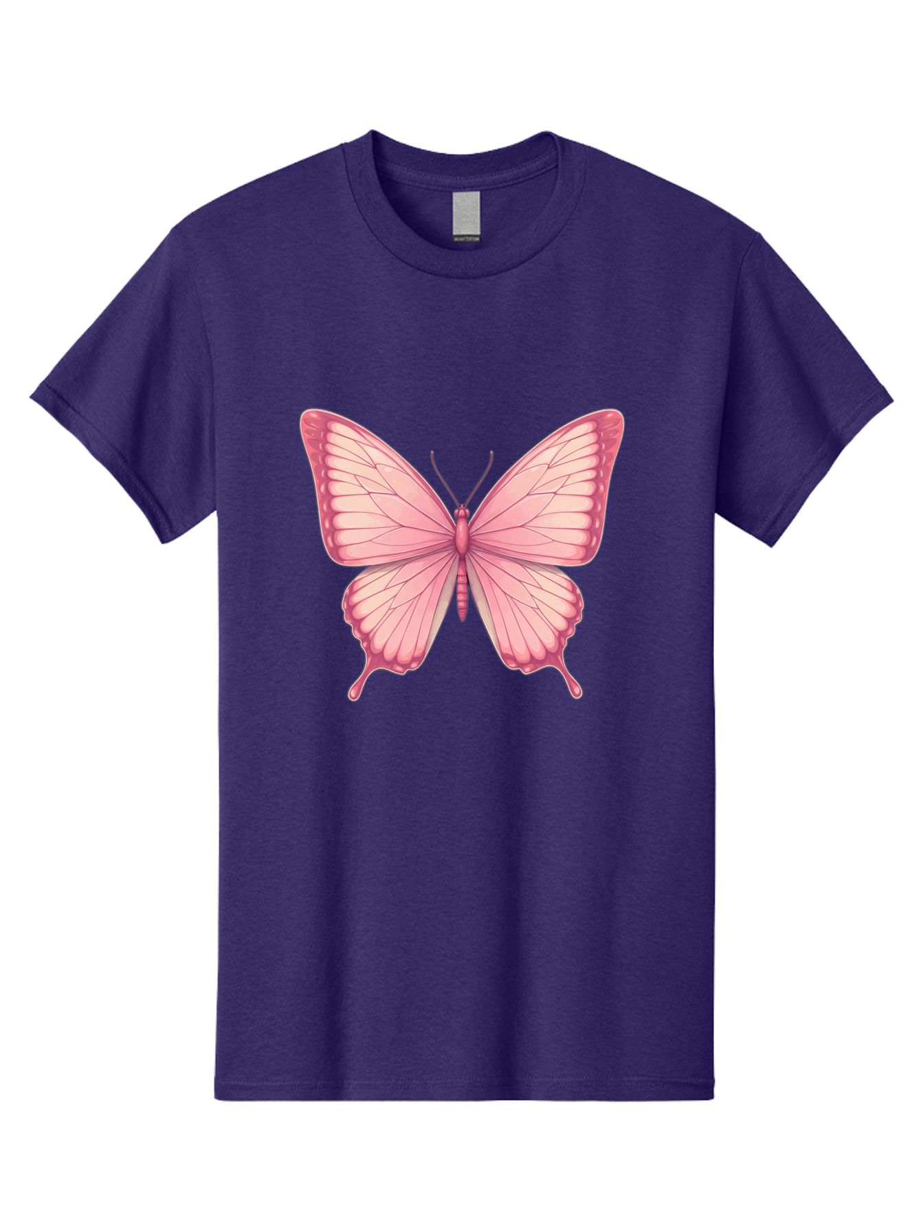 Pink-Butterfly-2 Men'S Graphic Tee, 100% Cotton, Comfortable Casual Summer Wear, Machine Washable, Vintage Camera, Old Camera, Antique Camera, Black Camera, Classic Photography, Photography Equipment, Nostalgic Device, Film Camera, Camera Art Bal087
