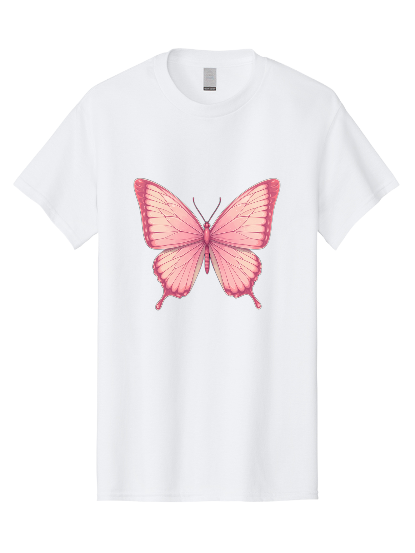 Pink-Butterfly-2 Men'S Graphic Tee, 100% Cotton, Comfortable Casual Summer Wear, Machine Washable, Vintage Camera, Old Camera, Antique Camera, Black Camera, Classic Photography, Photography Equipment, Nostalgic Device, Film Camera, Camera Art Bal087