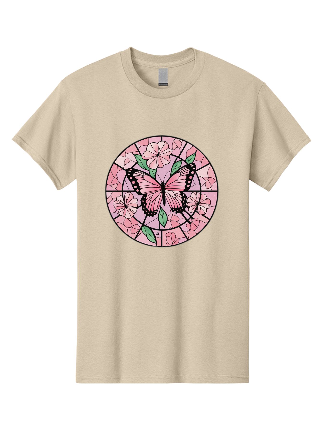Pink-Butterfly-Stained-Glass Men'S Graphic Tee, 100% Cotton, Comfortable Casual Summer Wear, Machine Washable, Vintage Camera, Old Camera, Antique Camera, Black Camera, Classic Photography, Photography Equipment, Nostalgic Device, Film Camera, Bal088