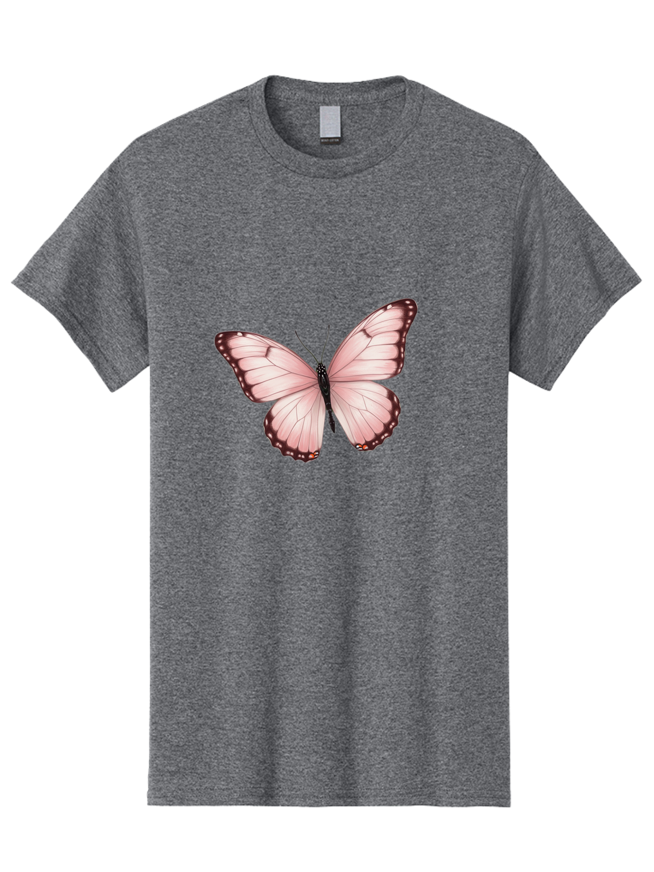 Pink-Butterfly Men'S Graphic Tee, 100% Cotton, Comfortable Casual Summer Wear, Machine Washable, Vintage Camera, Old Camera, Antique Camera, Black Camera, Classic Photography, Photography Equipment, Nostalgic Device, Film Camera, Camera Art Bal089