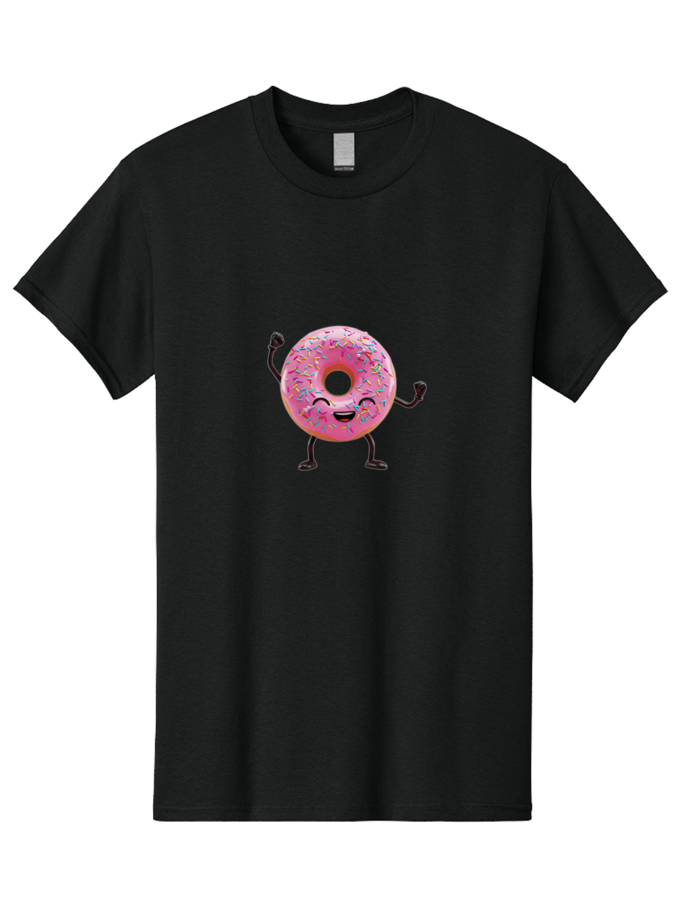 Pink-Donut-1 Men'S Graphic Tee, 100% Cotton, Comfortable Casual Summer Wear, Machine Washable, Vintage Camera, Old Camera, Antique Camera, Black Camera, Classic Photography, Photography Equipment, Nostalgic Device, Film Camera, Camera Art Bal097