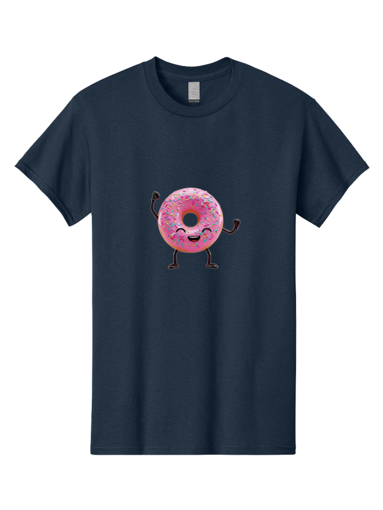 Pink-Donut-1 Men'S Graphic Tee, 100% Cotton, Comfortable Casual Summer Wear, Machine Washable, Vintage Camera, Old Camera, Antique Camera, Black Camera, Classic Photography, Photography Equipment, Nostalgic Device, Film Camera, Camera Art Bal097