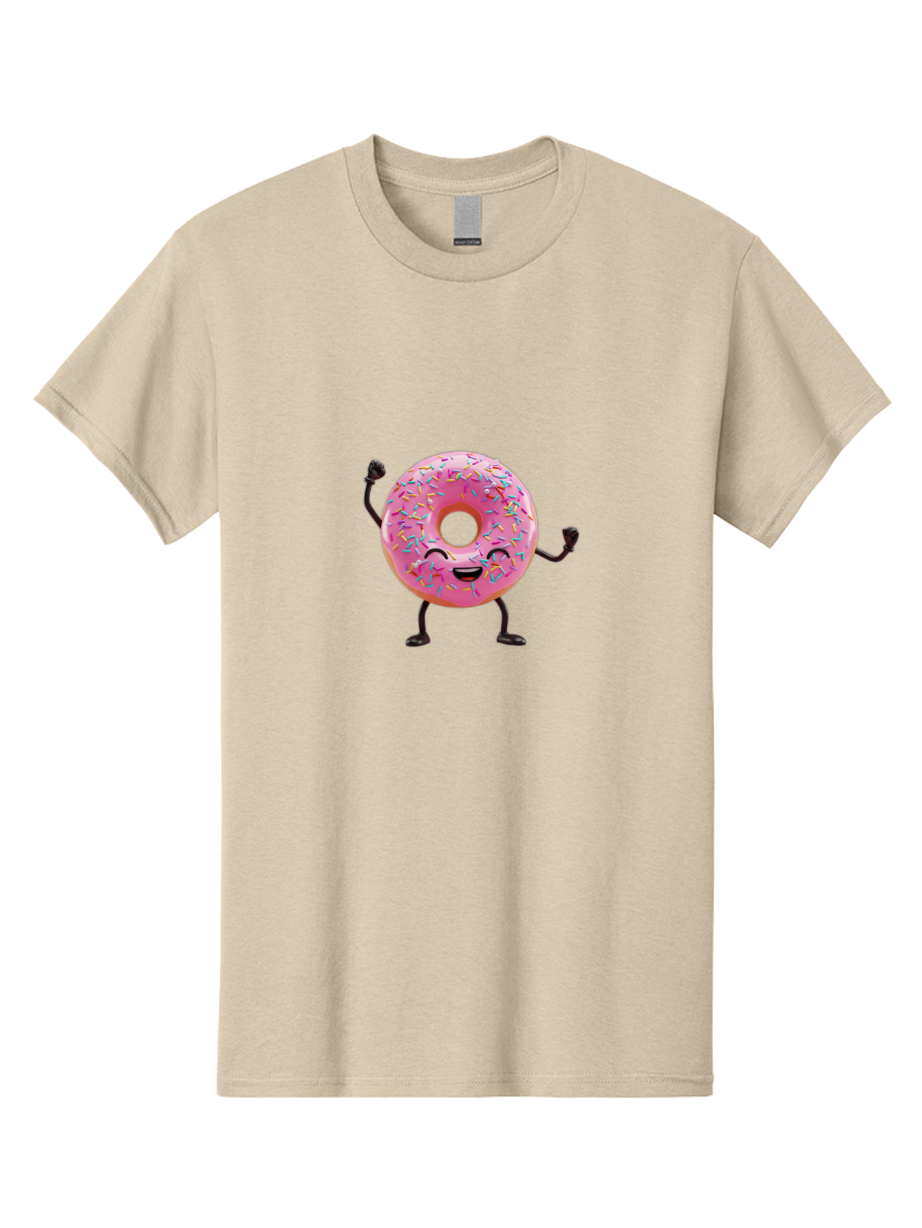 Pink-Donut-1 Men'S Graphic Tee, 100% Cotton, Comfortable Casual Summer Wear, Machine Washable, Vintage Camera, Old Camera, Antique Camera, Black Camera, Classic Photography, Photography Equipment, Nostalgic Device, Film Camera, Camera Art Bal097