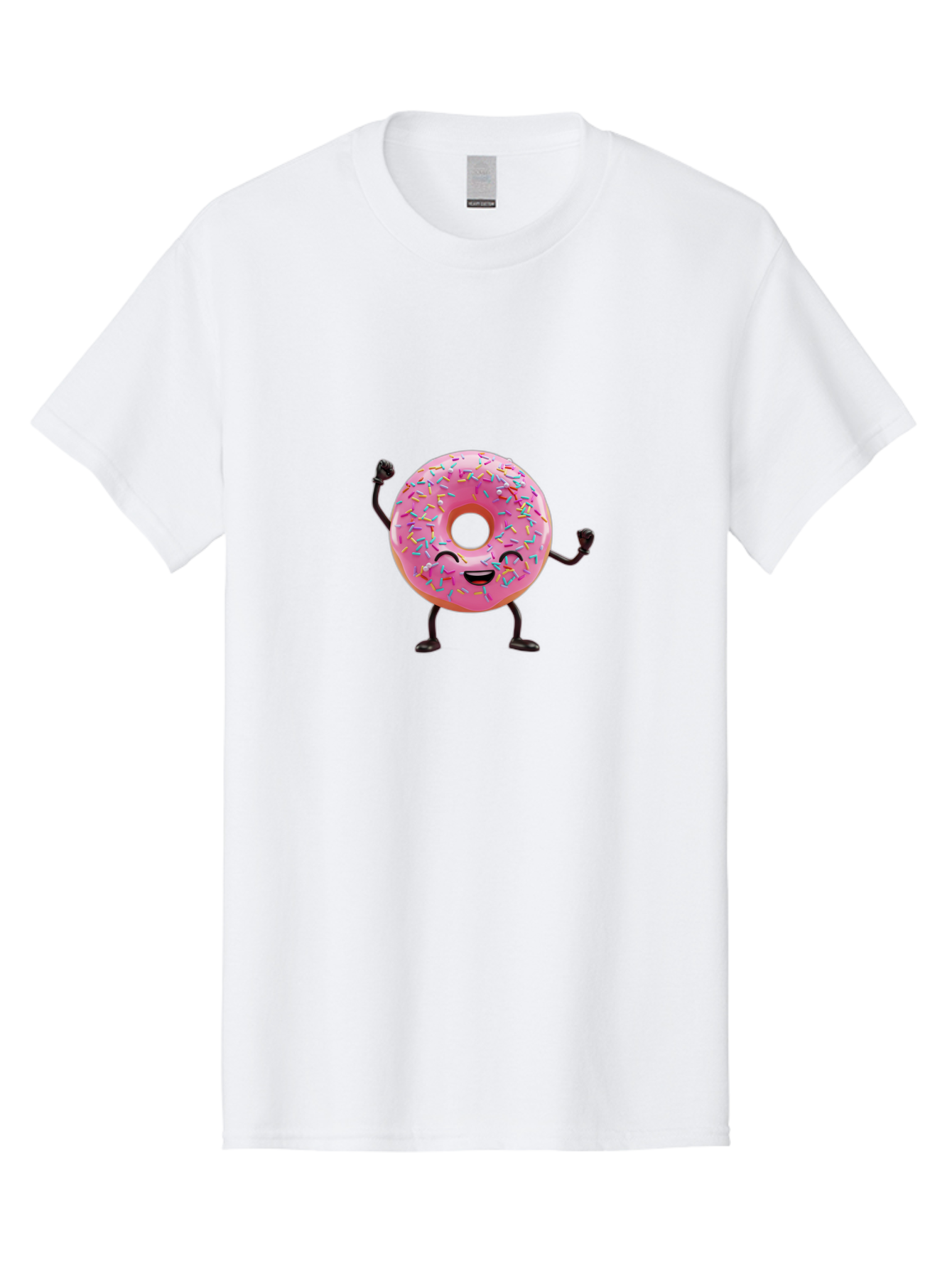 Pink-Donut-1 Men'S Graphic Tee, 100% Cotton, Comfortable Casual Summer Wear, Machine Washable, Vintage Camera, Old Camera, Antique Camera, Black Camera, Classic Photography, Photography Equipment, Nostalgic Device, Film Camera, Camera Art Bal097