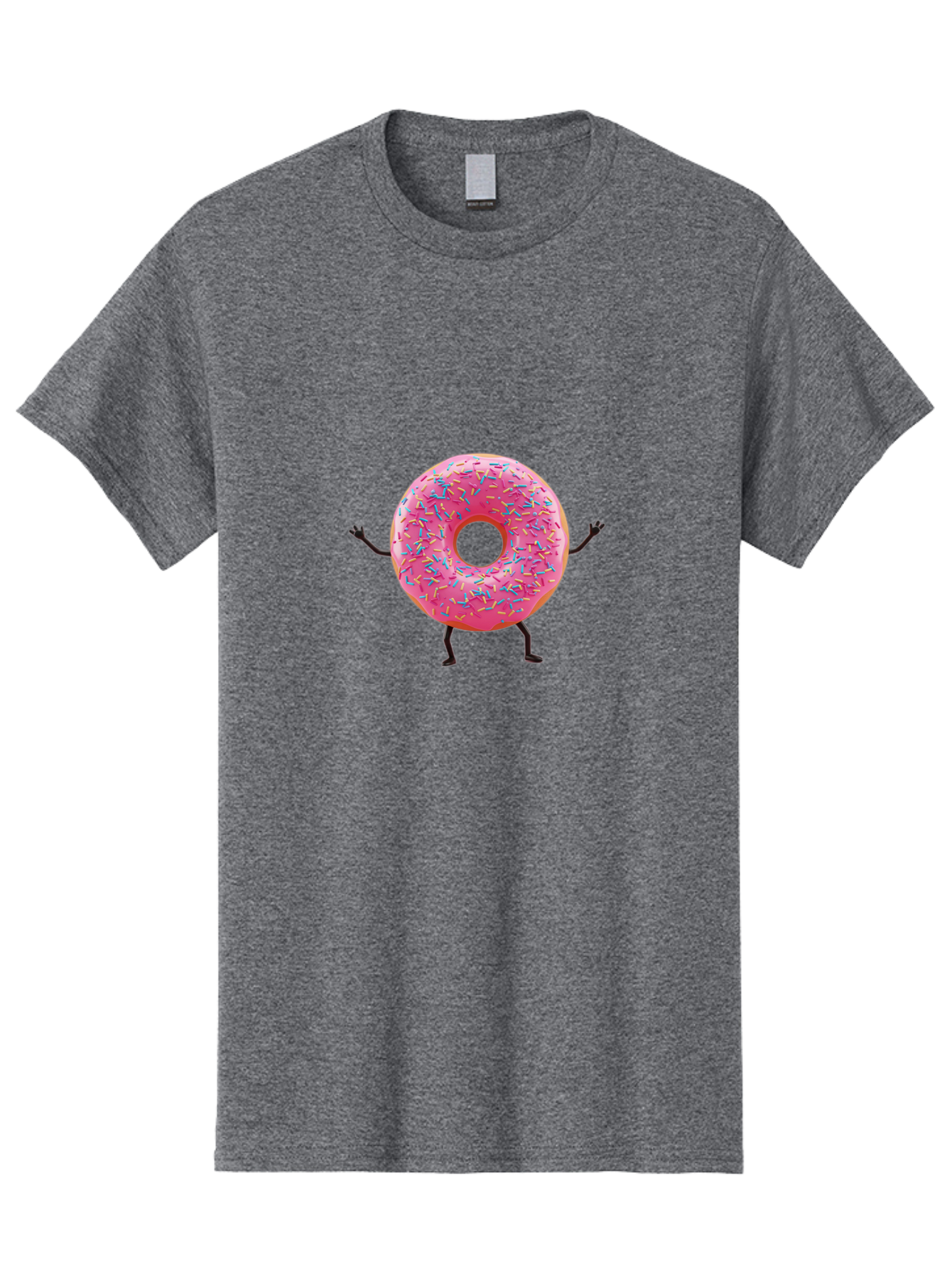 Pink-Donut Men'S Graphic Tee, 100% Cotton, Comfortable Casual Summer Wear, Machine Washable, Vintage Camera, Old Camera, Antique Camera, Black Camera, Classic Photography, Photography Equipment, Nostalgic Device, Film Camera, Camera Art Bal100