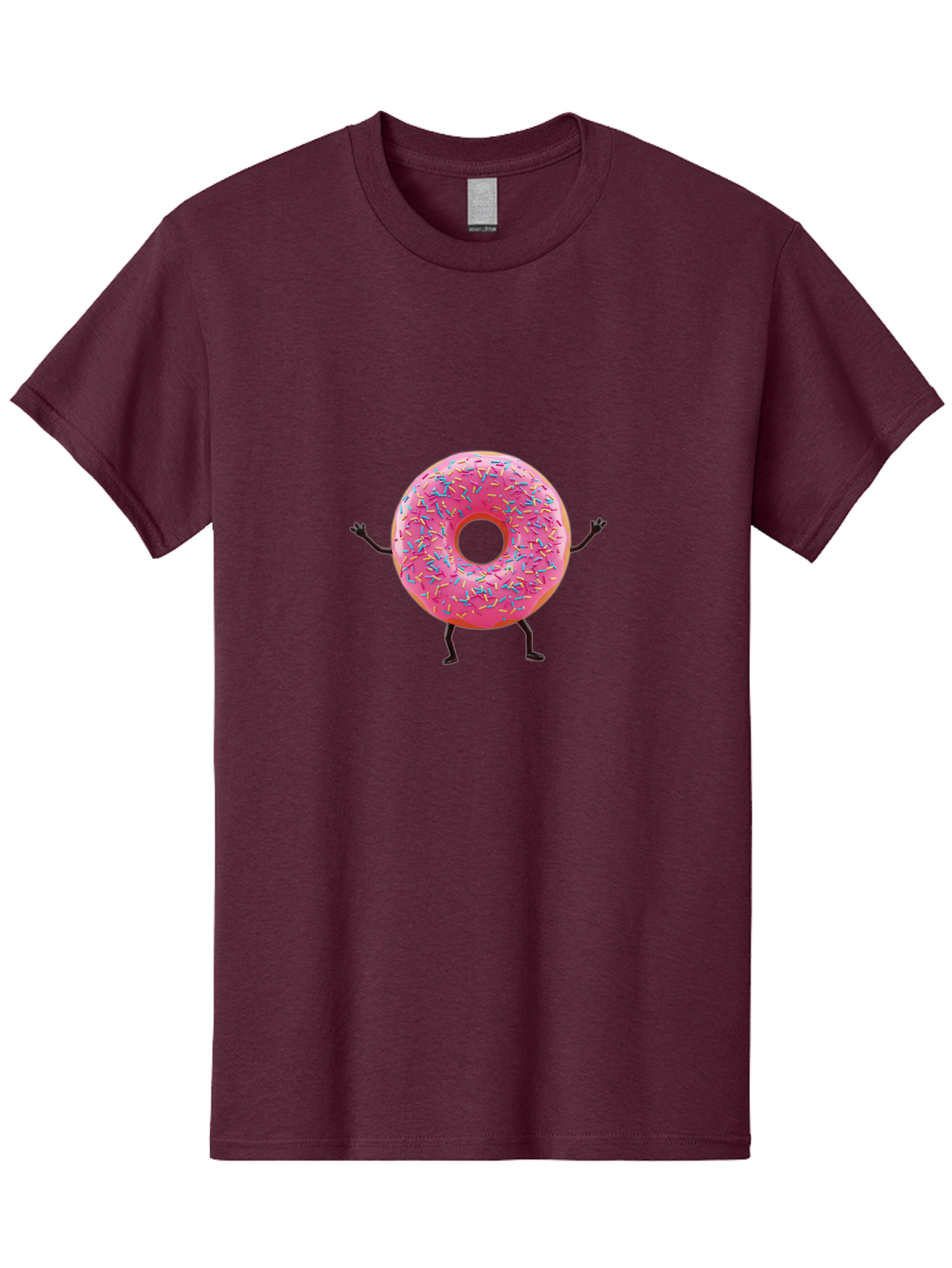Pink-Donut Men'S Graphic Tee, 100% Cotton, Comfortable Casual Summer Wear, Machine Washable, Vintage Camera, Old Camera, Antique Camera, Black Camera, Classic Photography, Photography Equipment, Nostalgic Device, Film Camera, Camera Art Bal100