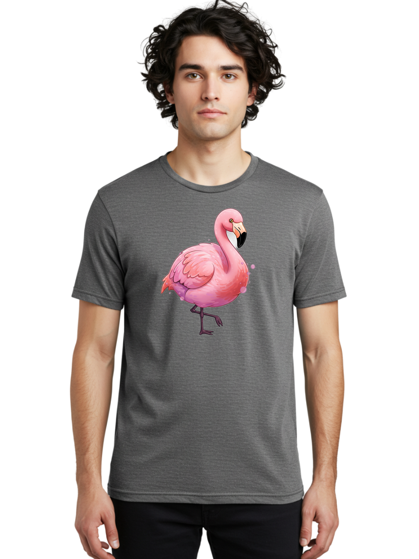 Pink-Flamingo-3 Men'S Graphic Tee, 100% Cotton, Comfortable Casual Summer Wear, Machine Washable, Vintage Camera, Old Camera, Antique Camera, Black Camera, Classic Photography, Photography Equipment, Nostalgic Device, Film Camera, Camera Art Bal116