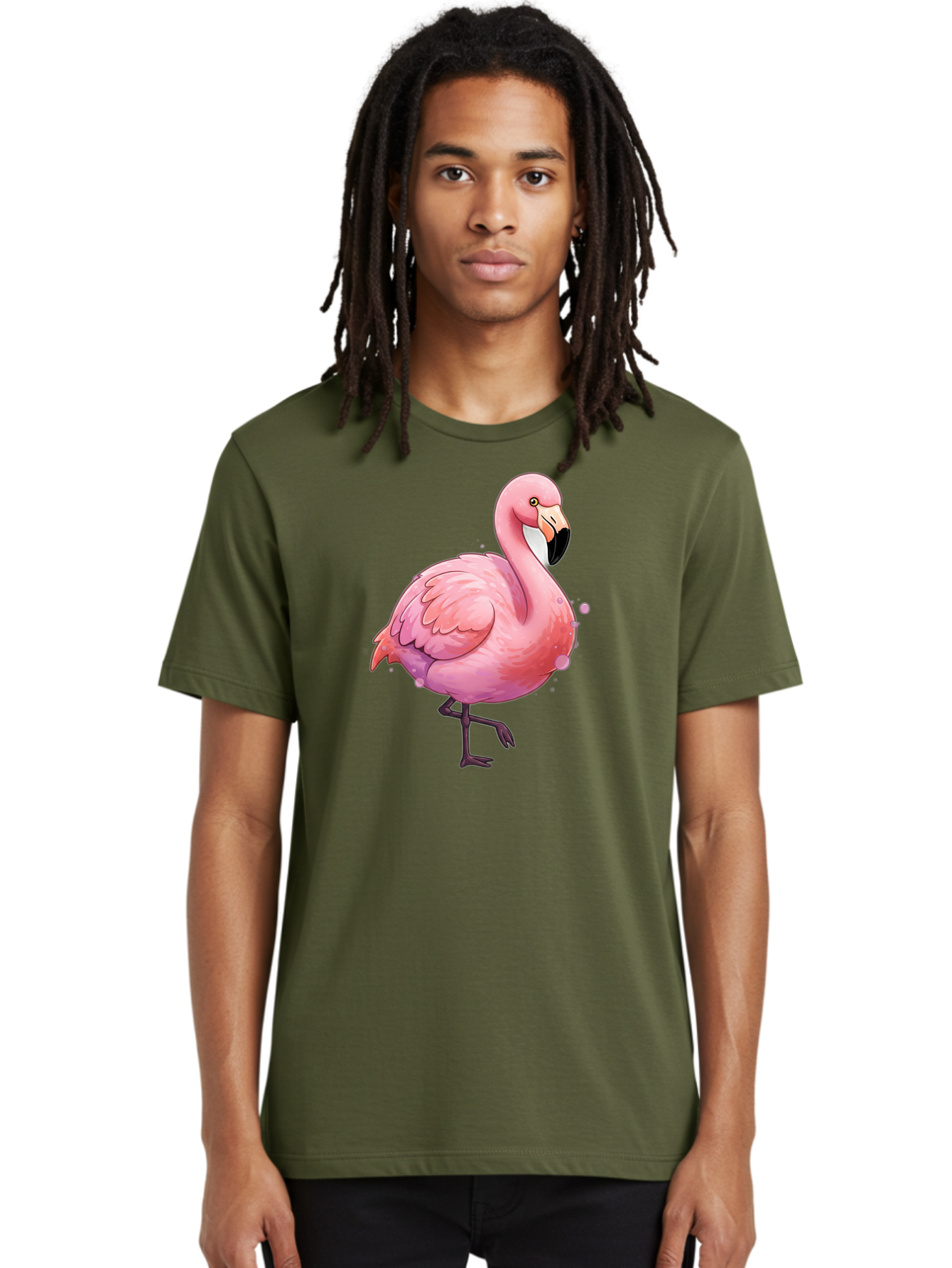 Pink-Flamingo-3 Men'S Graphic Tee, 100% Cotton, Comfortable Casual Summer Wear, Machine Washable, Vintage Camera, Old Camera, Antique Camera, Black Camera, Classic Photography, Photography Equipment, Nostalgic Device, Film Camera, Camera Art Bal116