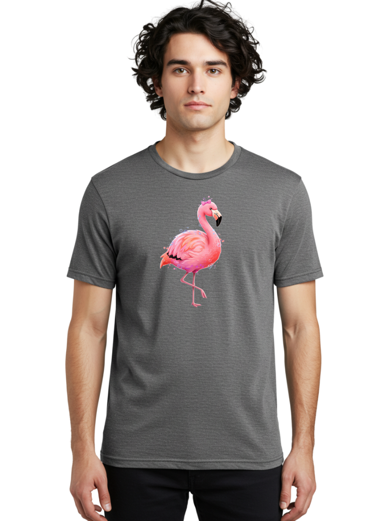 Pink-Flamingo-4 Men'S Graphic Tee, 100% Cotton, Comfortable Casual Summer Wear, Machine Washable, Vintage Camera, Old Camera, Antique Camera, Black Camera, Classic Photography, Photography Equipment, Nostalgic Device, Film Camera, Camera Art Bal117