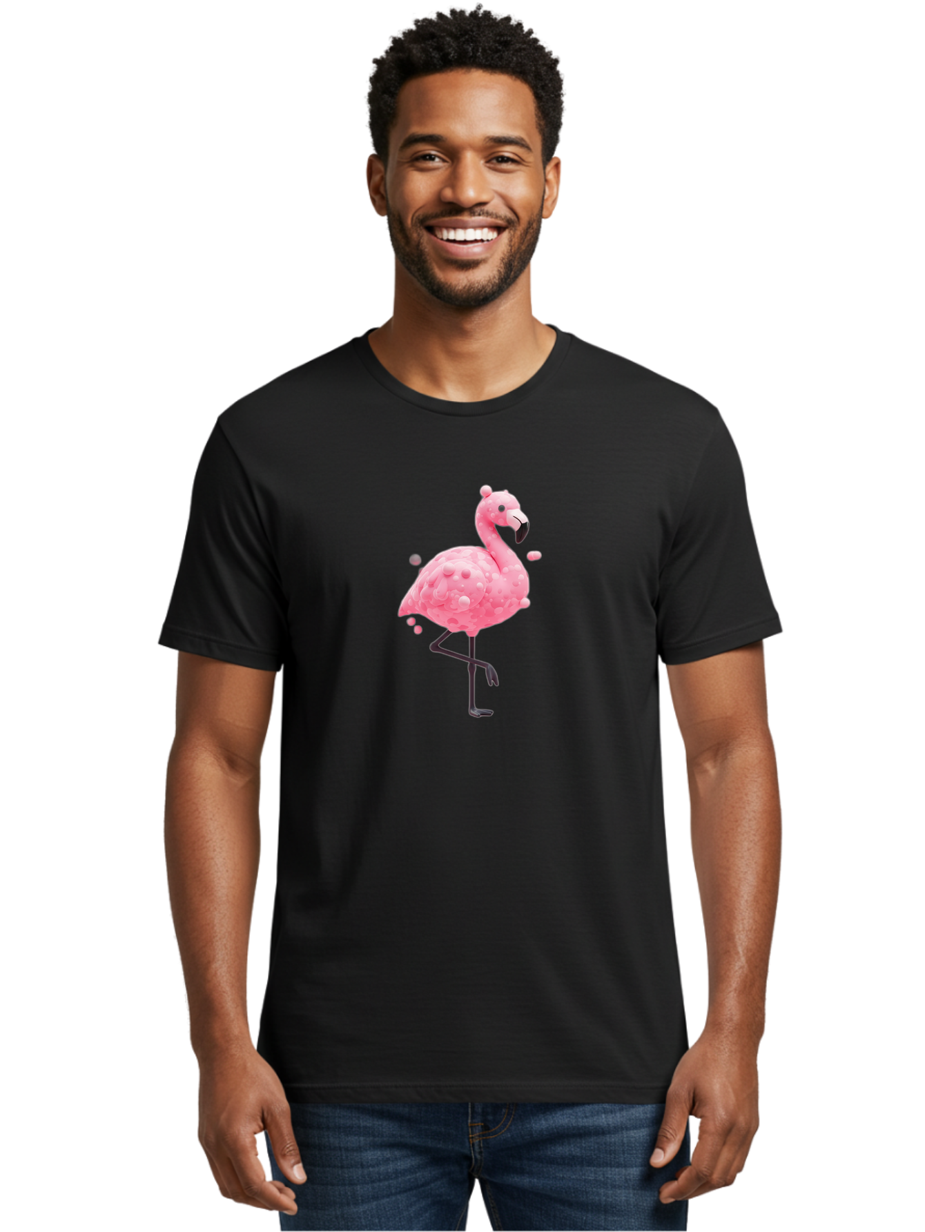 Pink-Flamingo-5 Men'S Graphic Tee, 100% Cotton, Comfortable Casual Summer Wear, Machine Washable, Vintage Camera, Old Camera, Antique Camera, Black Camera, Classic Photography, Photography Equipment, Nostalgic Device, Film Camera, Camera Art Bal118