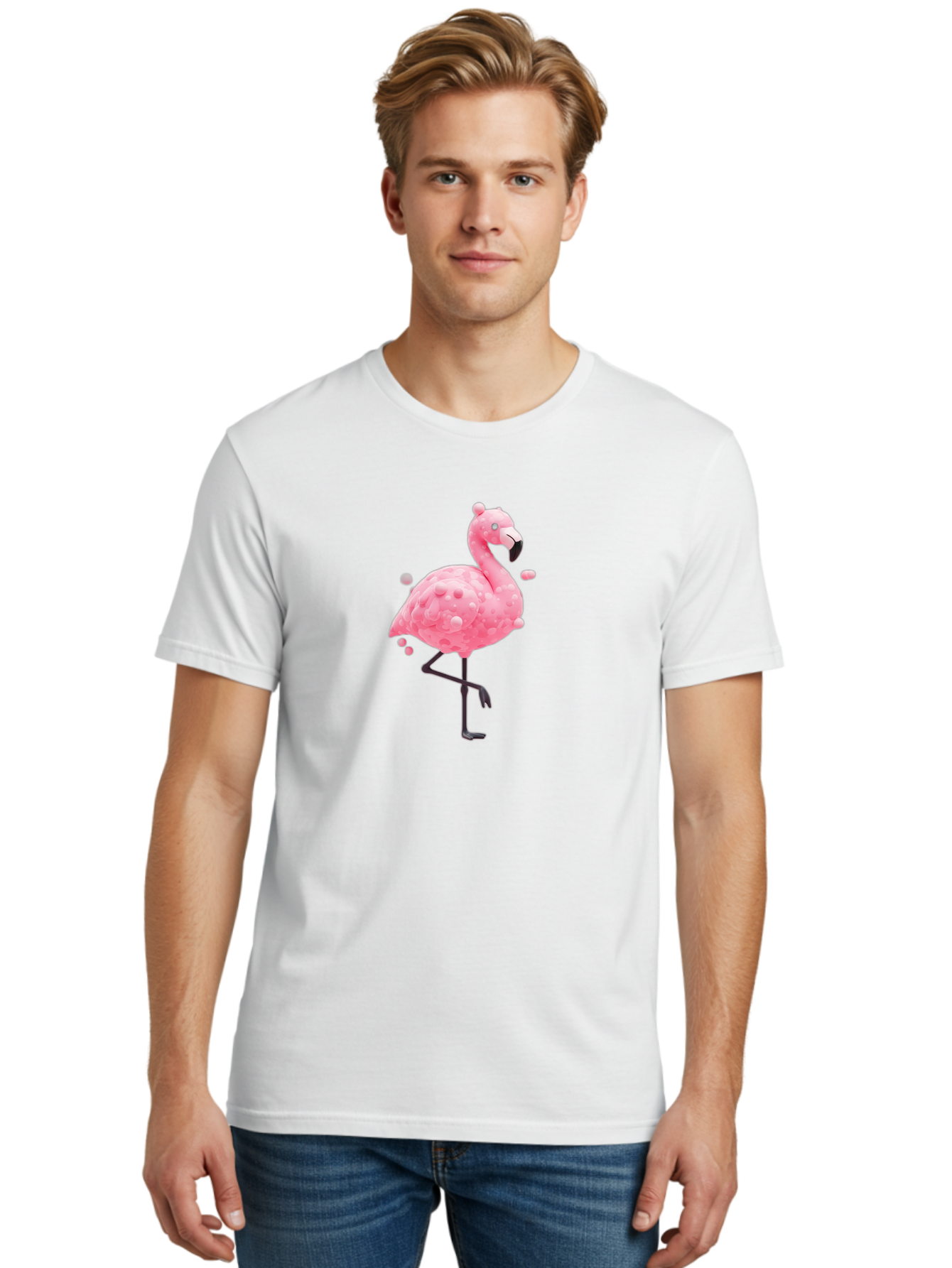 Pink-Flamingo-5 Men'S Graphic Tee, 100% Cotton, Comfortable Casual Summer Wear, Machine Washable, Vintage Camera, Old Camera, Antique Camera, Black Camera, Classic Photography, Photography Equipment, Nostalgic Device, Film Camera, Camera Art Bal118
