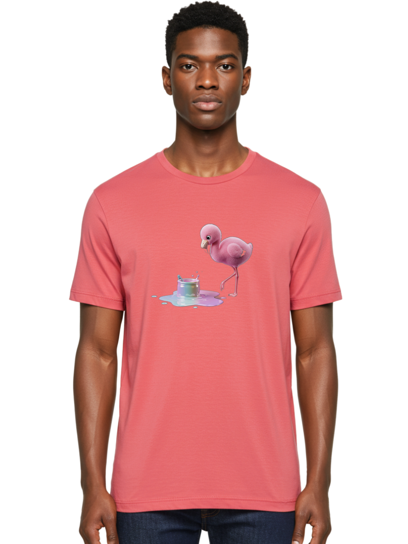 Pink-Flamingo-9 Men'S Graphic Tee, 100% Cotton, Comfortable Casual Summer Wear, Machine Washable, Vintage Camera, Old Camera, Antique Camera, Black Camera, Classic Photography, Photography Equipment, Nostalgic Device, Film Camera, Camera Art Bal122
