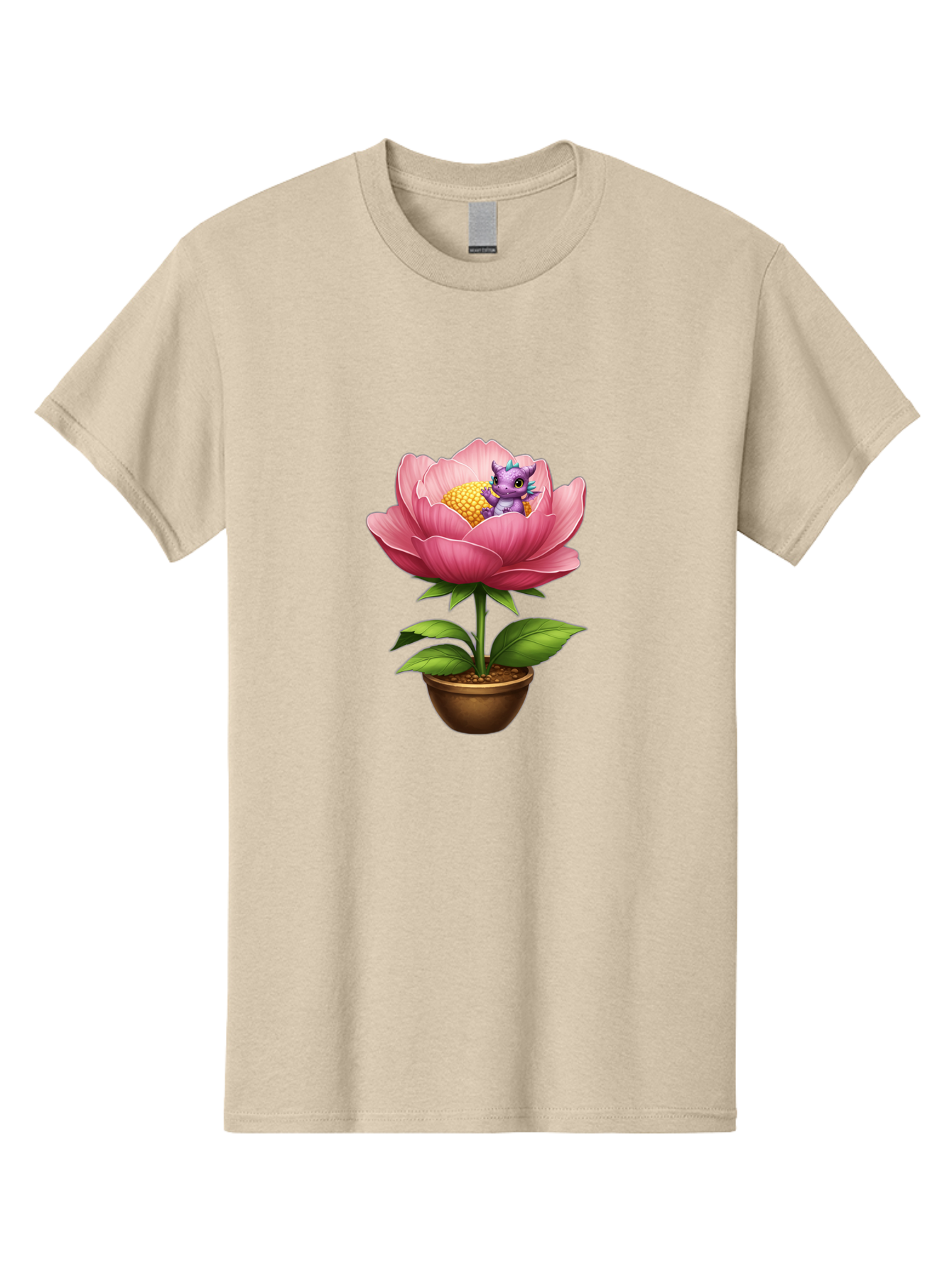 Pink-Flower-With-Purple-Dragon Men'S Graphic Tee, 100% Cotton, Comfortable Casual Summer Wear, Machine Washable, Vintage Camera, Old Camera, Antique Camera, Black Camera, Classic Photography, Photography Equipment, Nostalgic Device, Bal125
